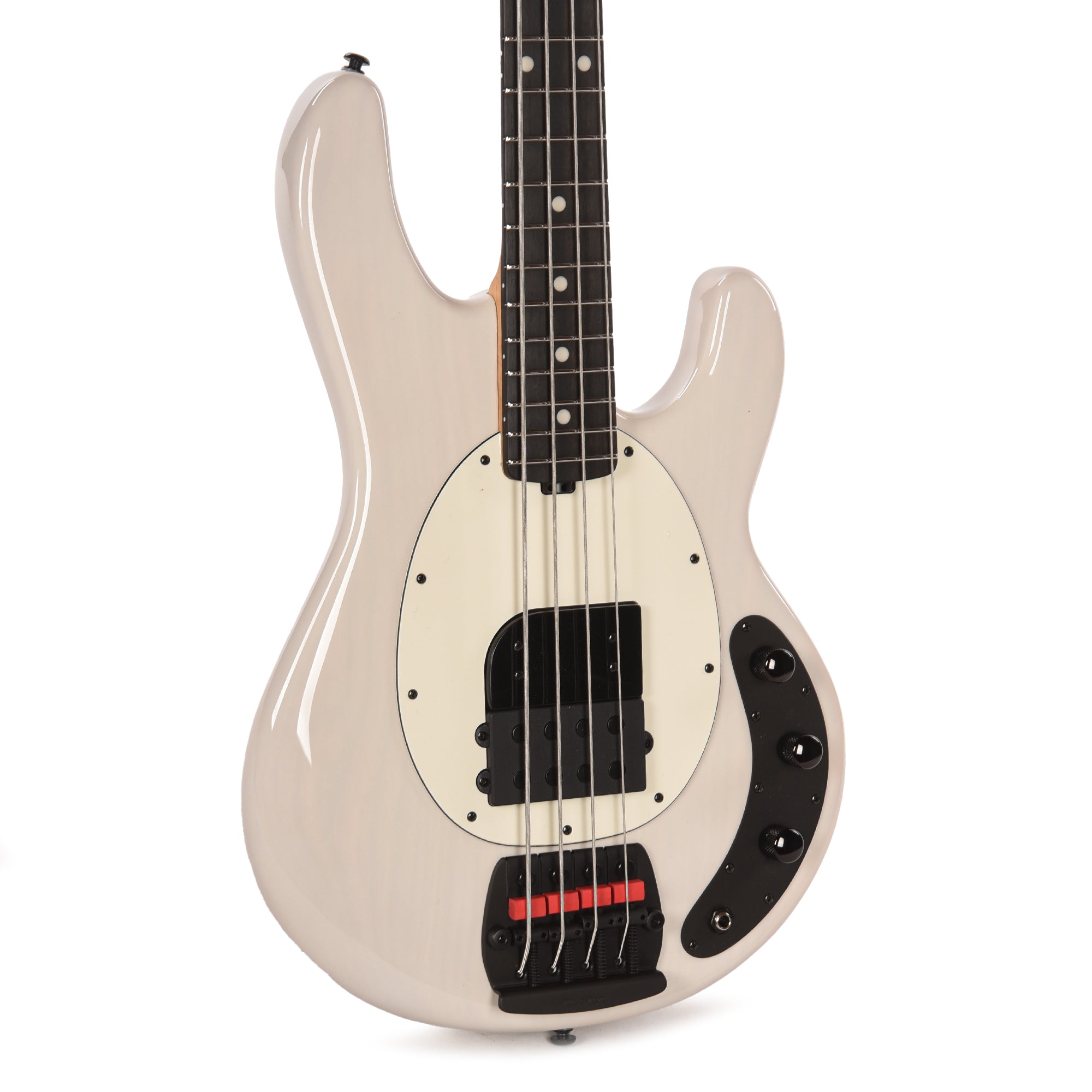 Music Man Tim Commerford Artist Series StingRay Bass Fight Night White Bass Guitars / 4-String