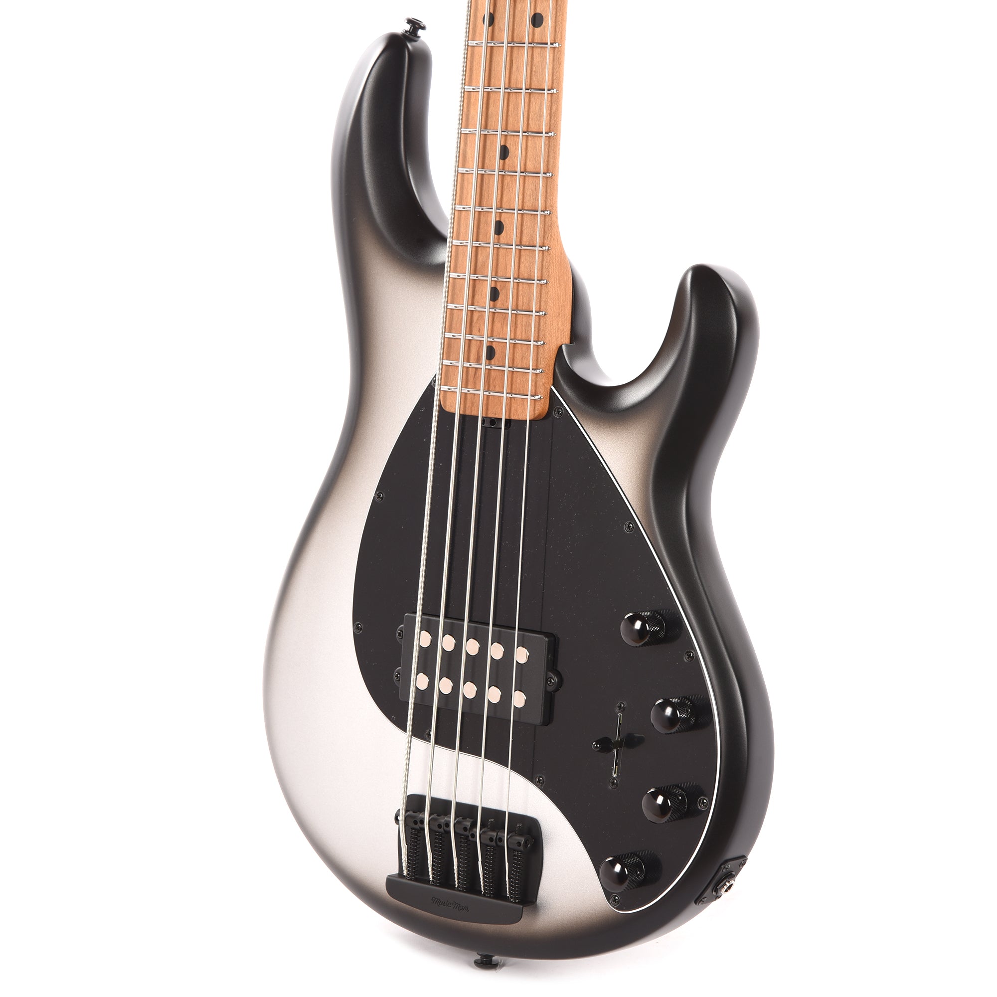 Music Man StingRay Special 5 Black Rock w/Roasted Maple Neck Bass Guitars / 5-String or More