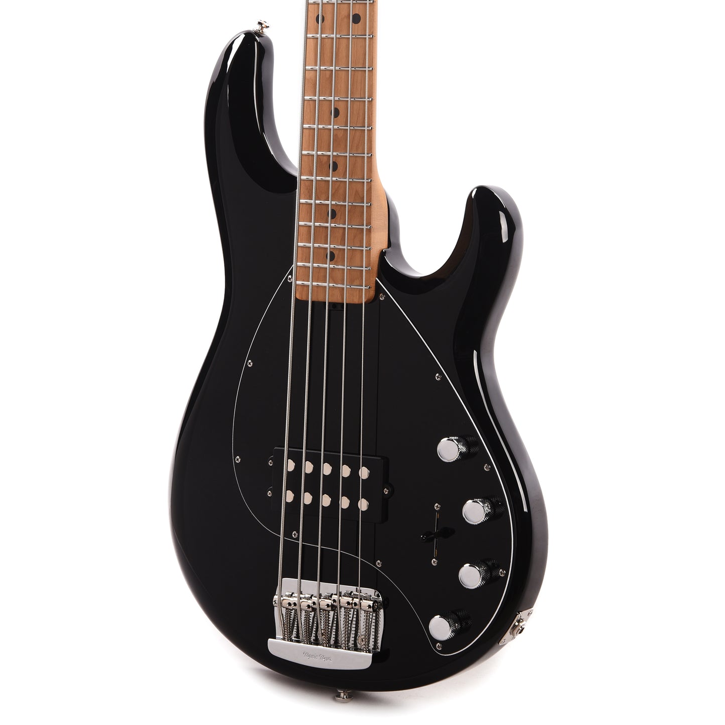 Music Man StingRay Special 5 Black w/Roasted Maple Neck Bass Guitars / 5-String or More