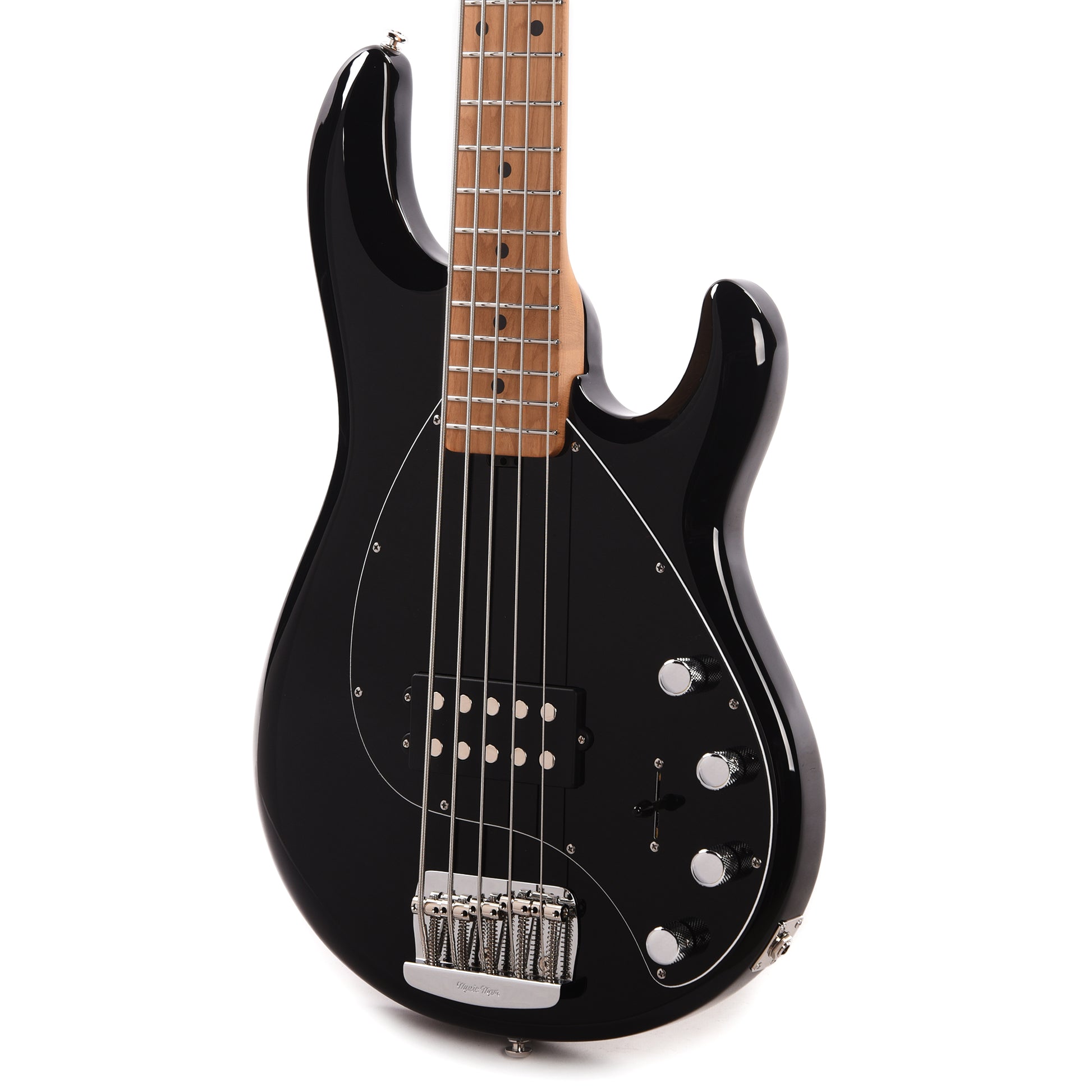 Music Man StingRay Special 5 Black w/Roasted Maple Neck Bass Guitars / 5-String or More
