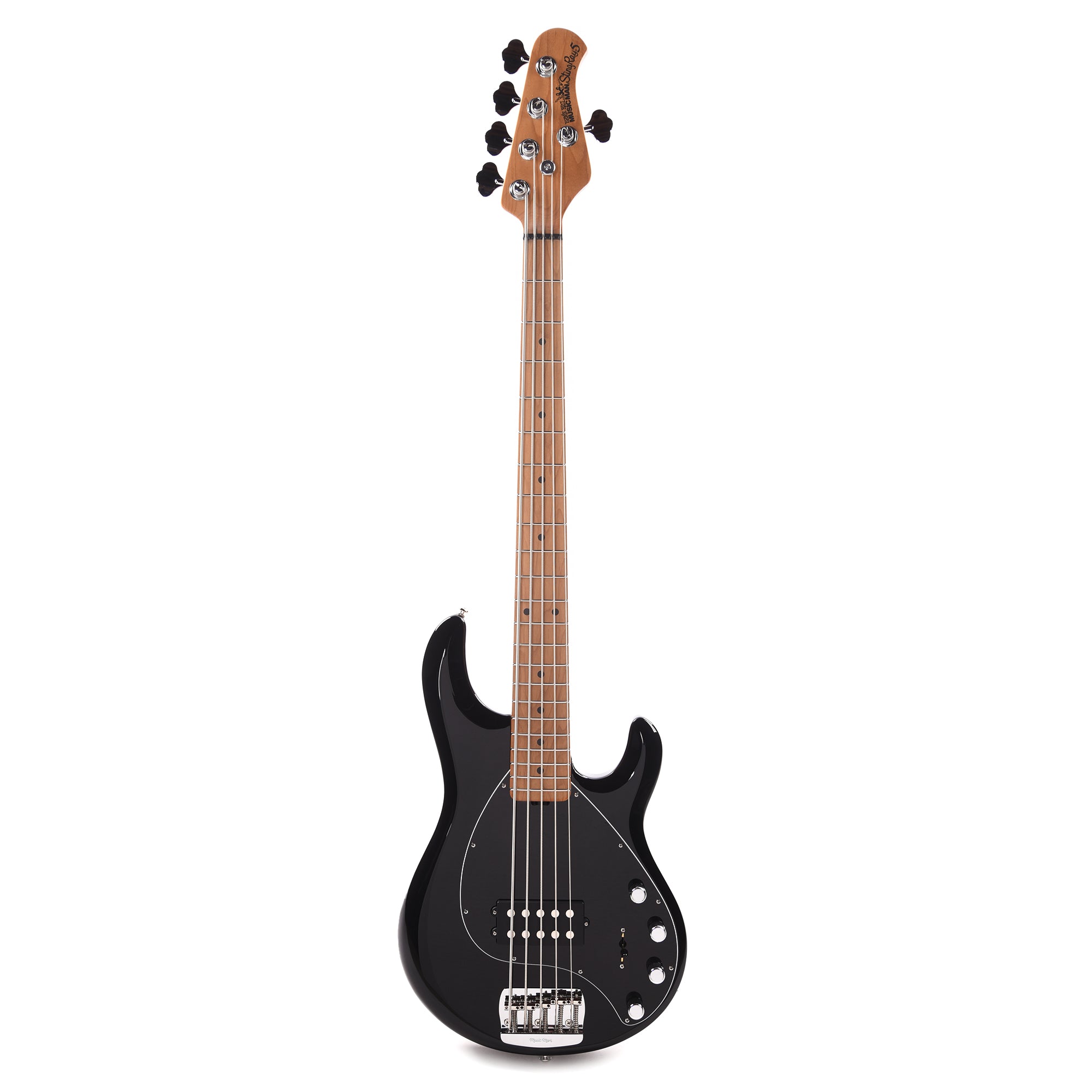 Music Man StingRay Special 5 Black w/Roasted Maple Neck Bass Guitars / 5-String or More
