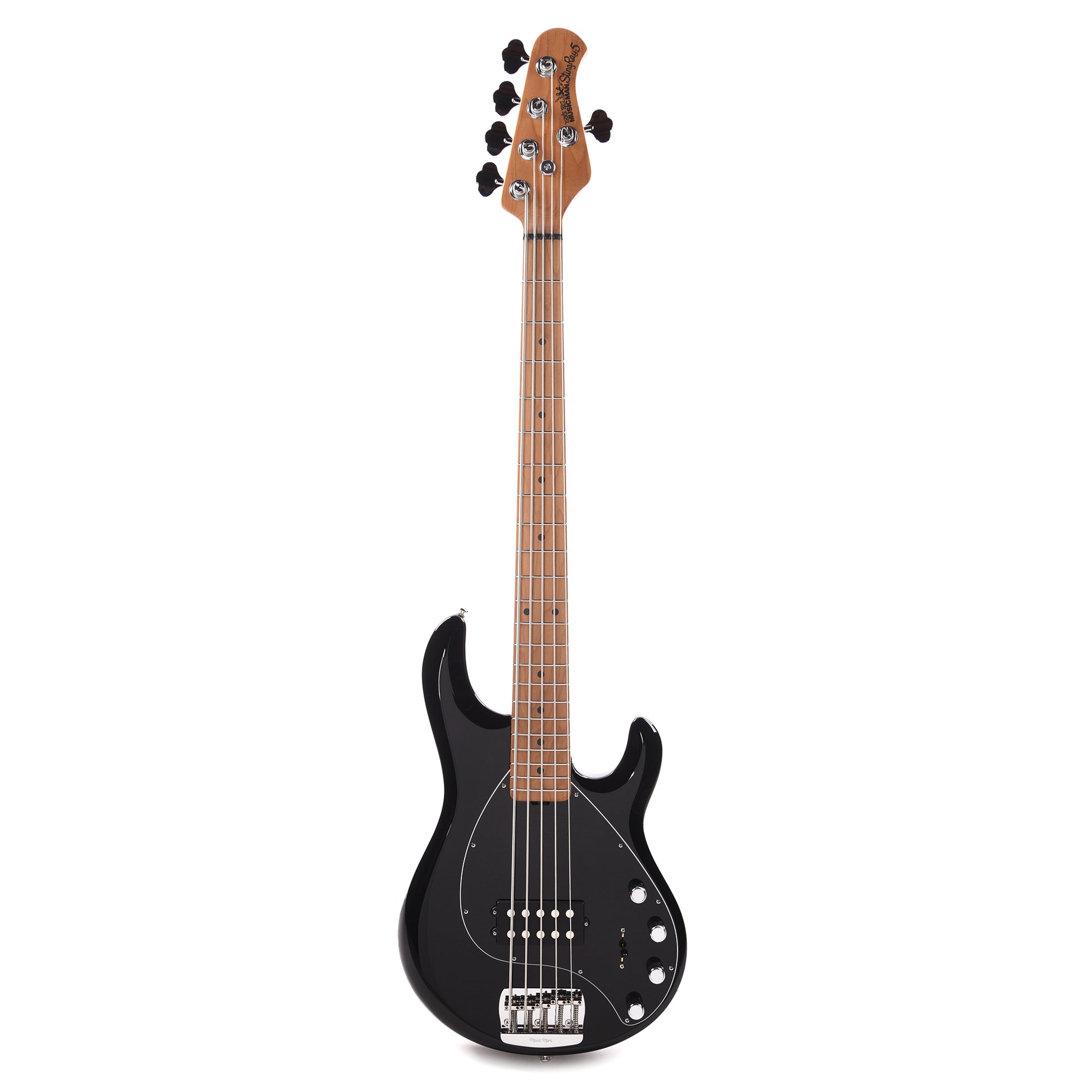 Music Man StingRay Special 5 Black w/Roasted Maple Neck Bass Guitars / 5-String or More