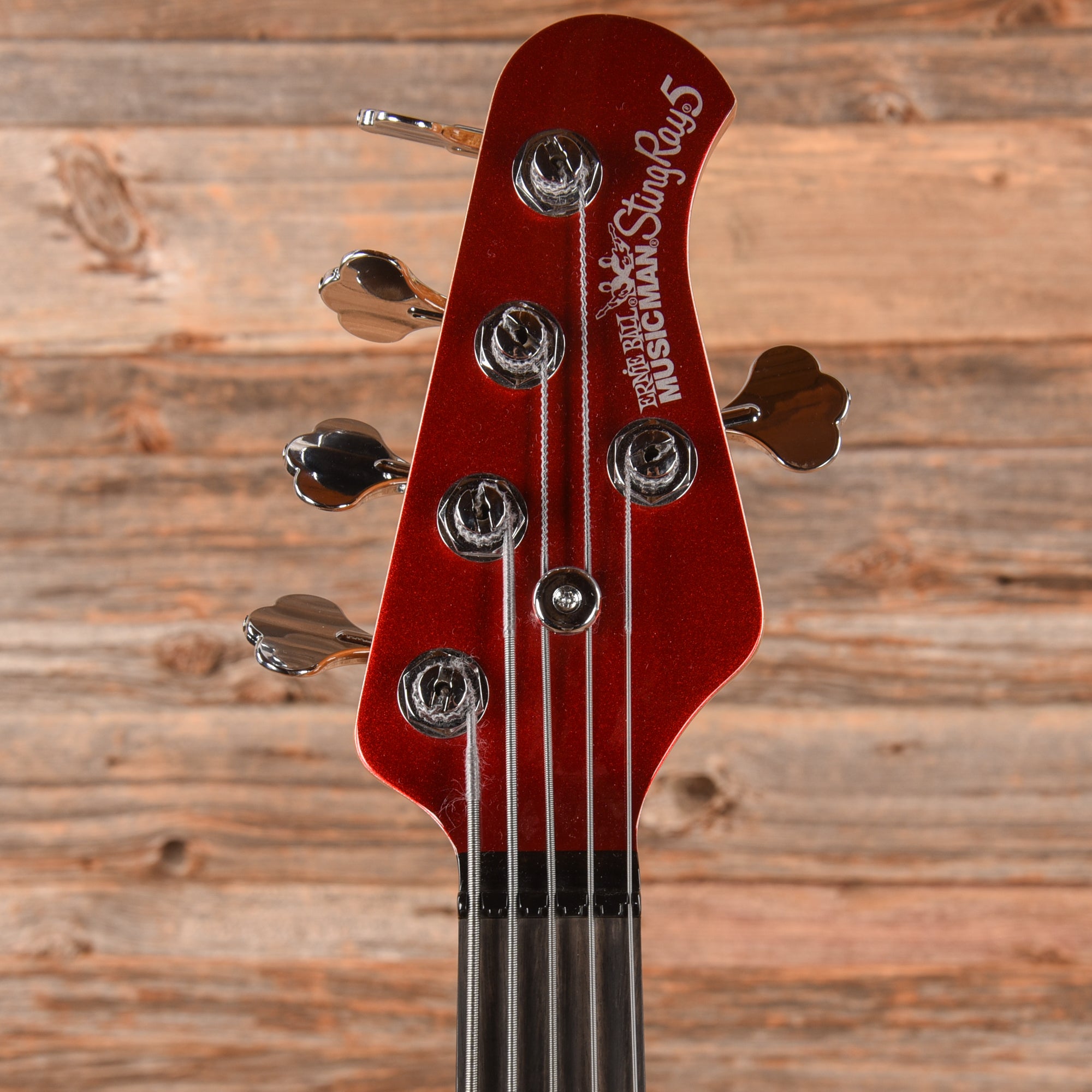 Music Man StingRay Special 5 HH Chrome Red 2023 Bass Guitars / 5-String or More