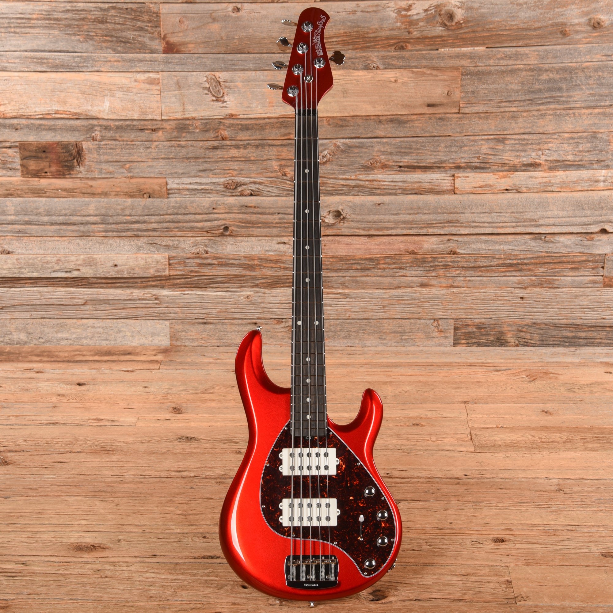 Music Man StingRay Special 5 HH Chrome Red 2023 Bass Guitars / 5-String or More