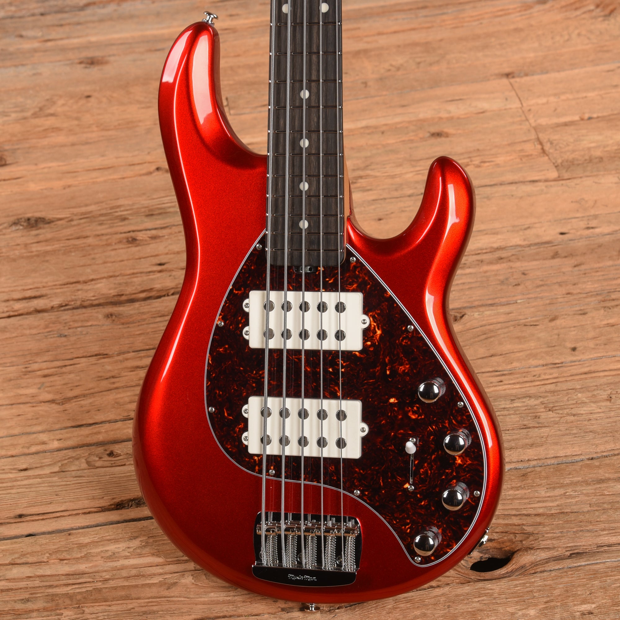 Music Man StingRay Special 5 HH Chrome Red 2023 Bass Guitars / 5-String or More