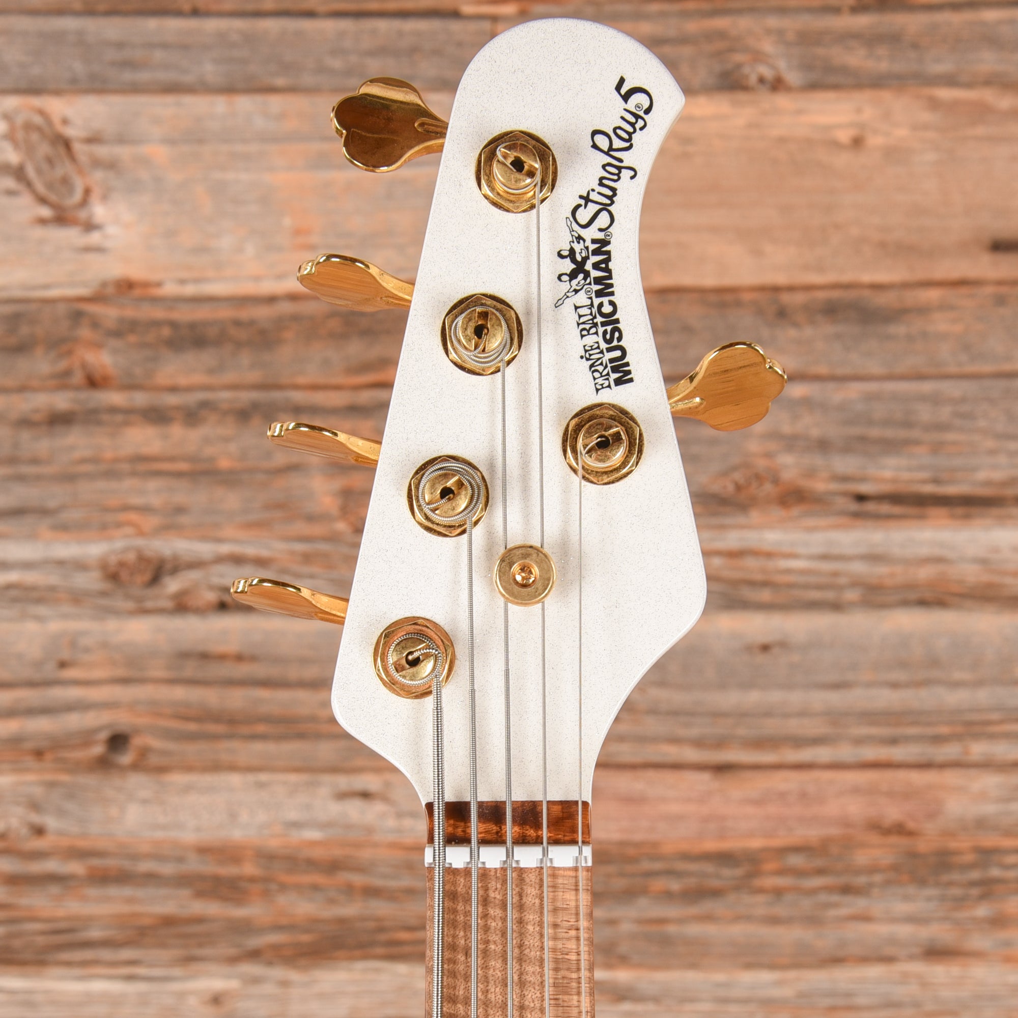 Music Man BFR StingRay Special 5 HH Crescendo White Sparkle 2022 Bass Guitars