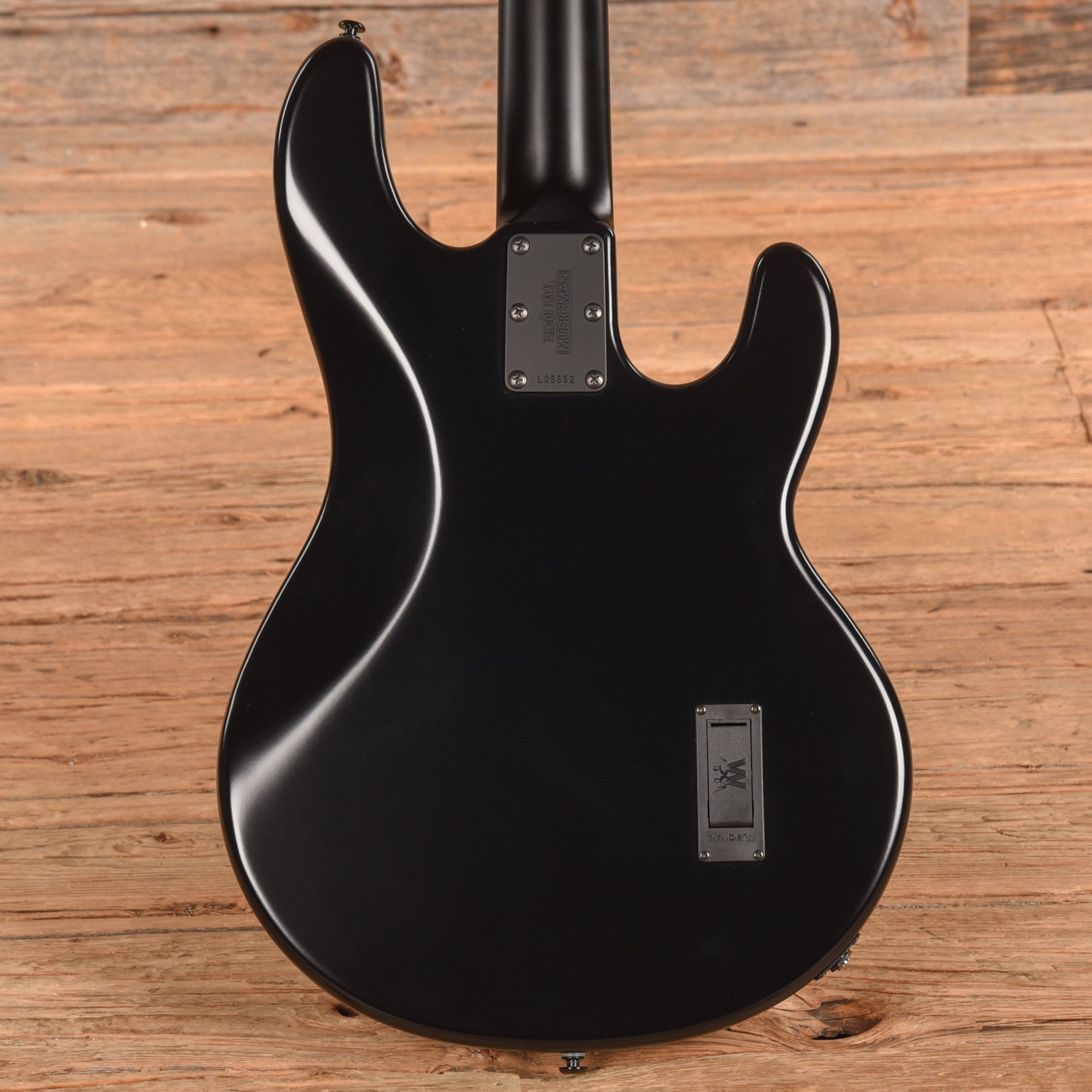 Music Man StingRay 3 EQ H Stealth Black 2017 LEFTY Bass Guitars