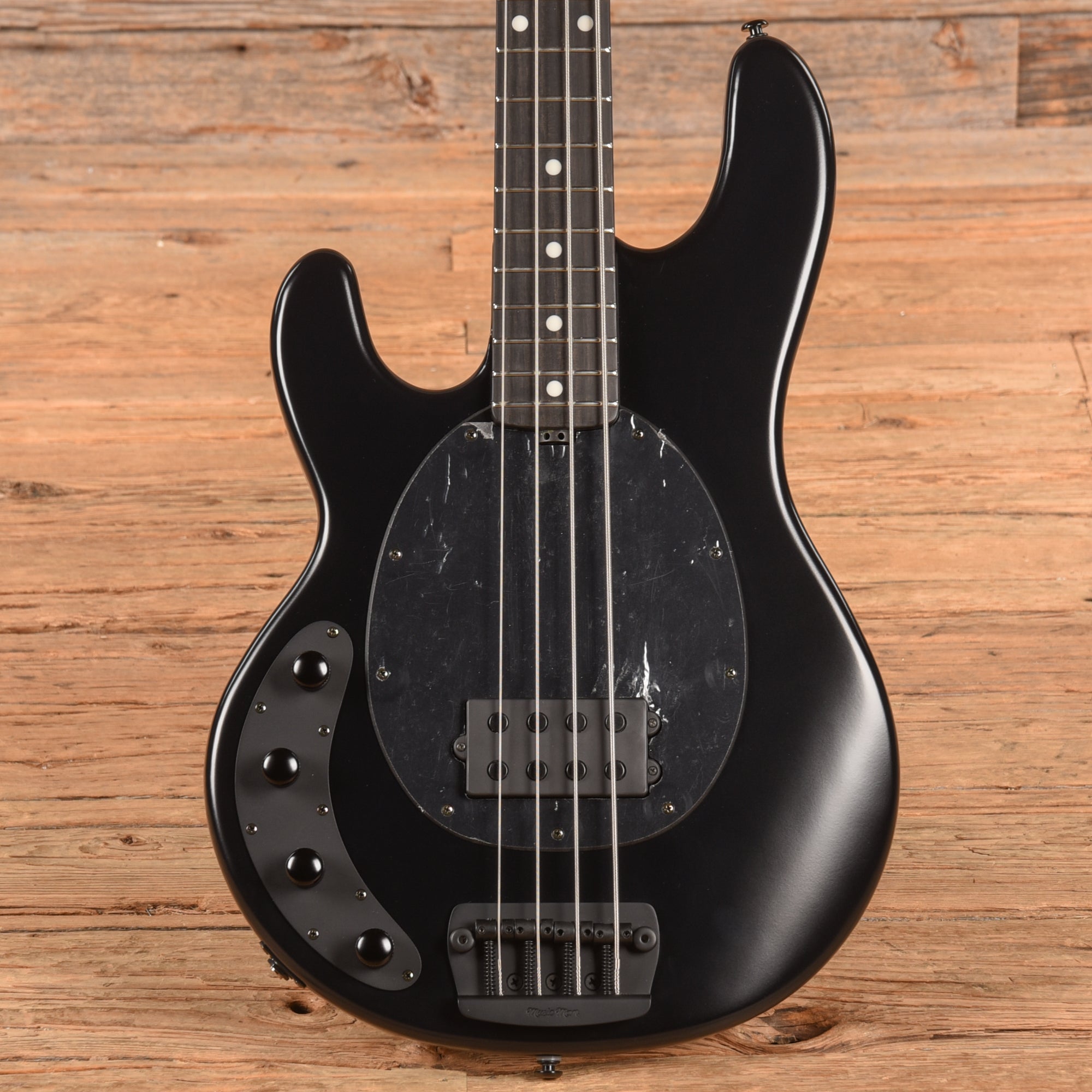 Music Man StingRay 3 EQ H Stealth Black 2017 LEFTY Bass Guitars