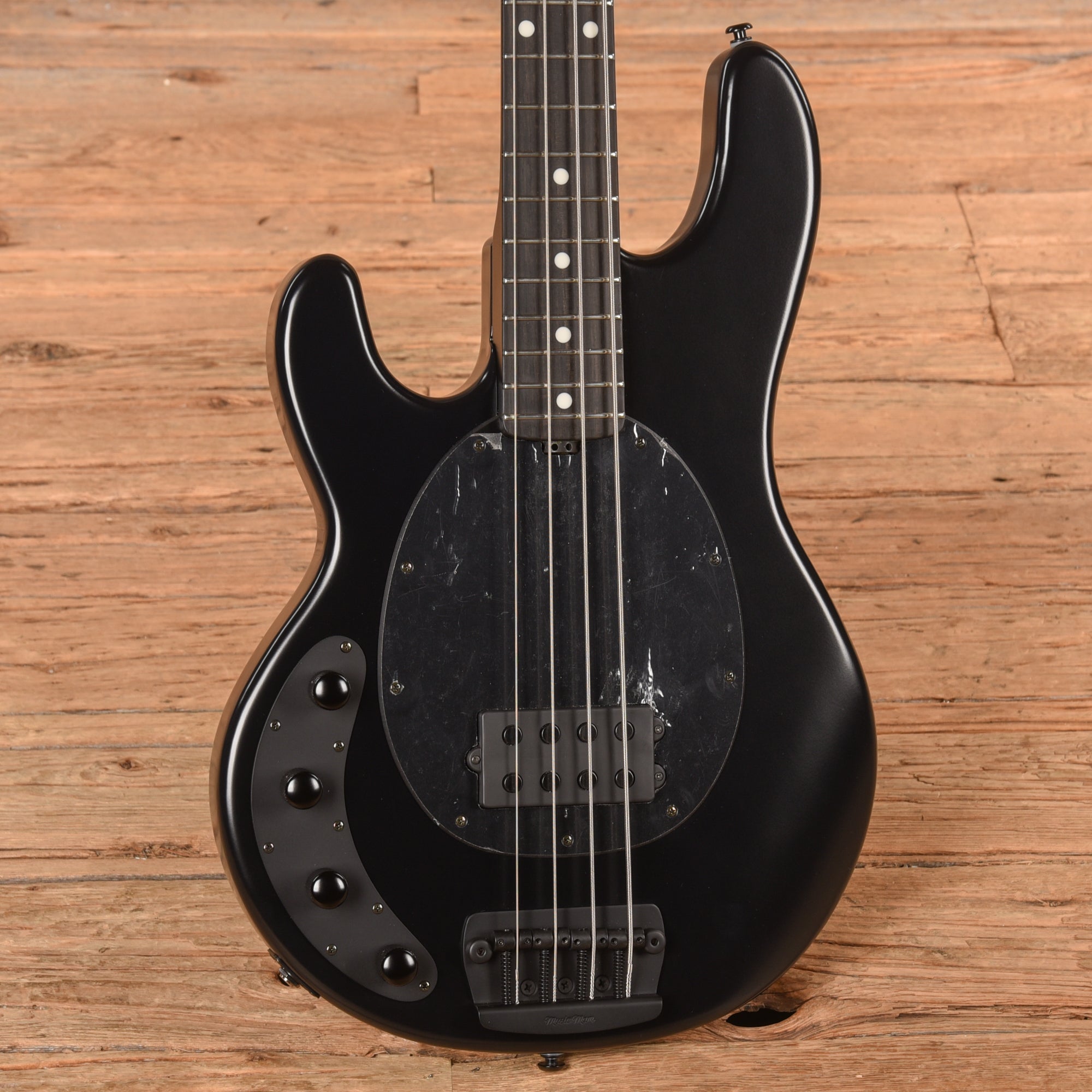 Music Man StingRay 3 EQ H Stealth Black 2017 LEFTY Bass Guitars