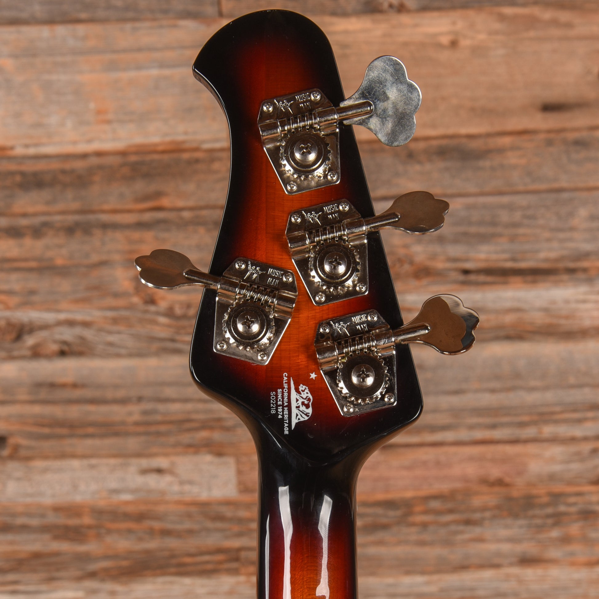 Music Man StingRay 4 HS Neck-Through 3EQ Vintage Sunburst 2018 Bass Guitars