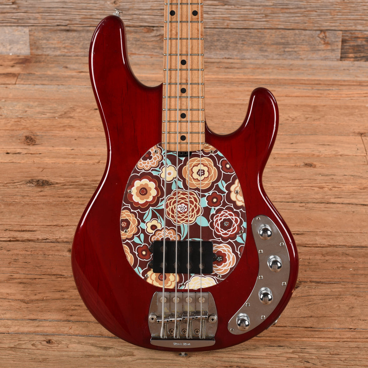 Music Man StingRay Bass Red Bass Guitars