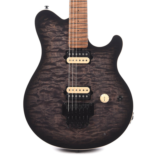 Music Man Axis Charcoal Cloud Quilt Top Electric Guitars / Solid Body