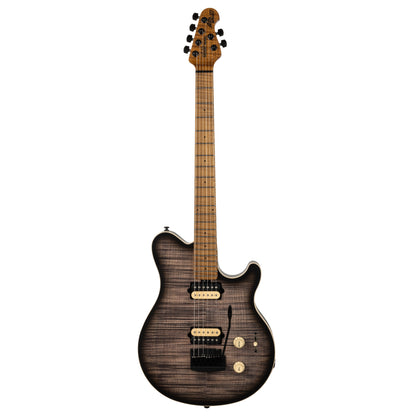 Music Man Axis Super Sport Charcoal Cloud Flame Top Satin Electric Guitars / Solid Body