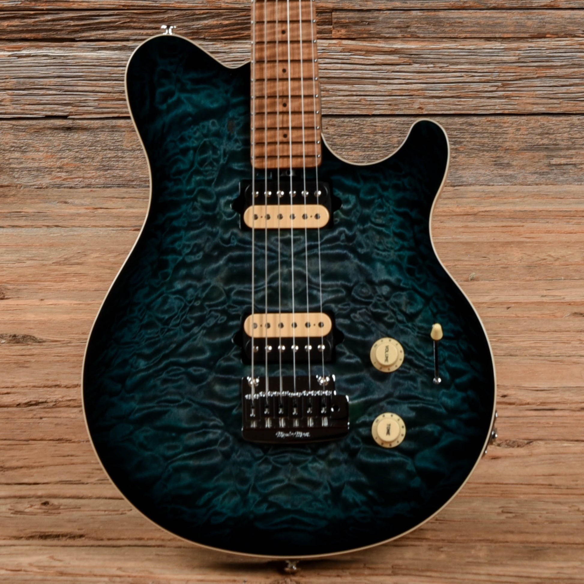 Music Man Axis Super Sport HH Tremolo Yucatan Blue Electric Guitars / Solid Body