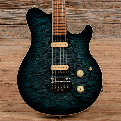 Music Man Axis Super Sport HH Tremolo Yucatan Blue Electric Guitars / Solid Body