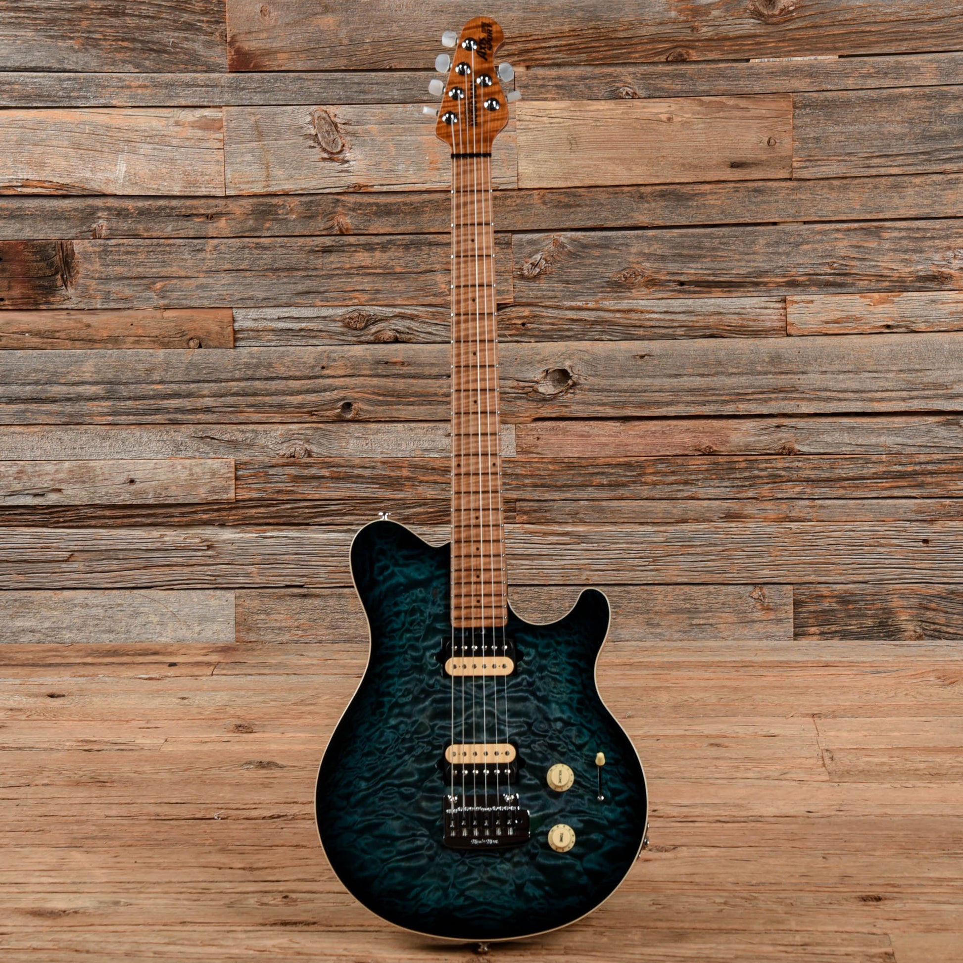 Music Man Axis Super Sport HH Tremolo Yucatan Blue Electric Guitars / Solid Body