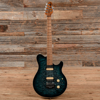 Music Man Axis Super Sport HH Tremolo Yucatan Blue Electric Guitars / Solid Body