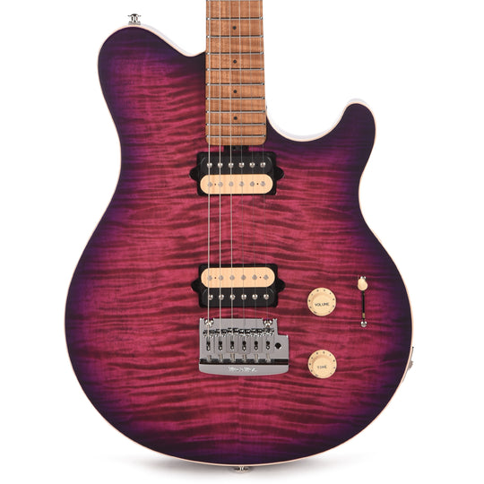 Music Man Axis Super Sport Olallieberry Flame Top Electric Guitars / Solid Body