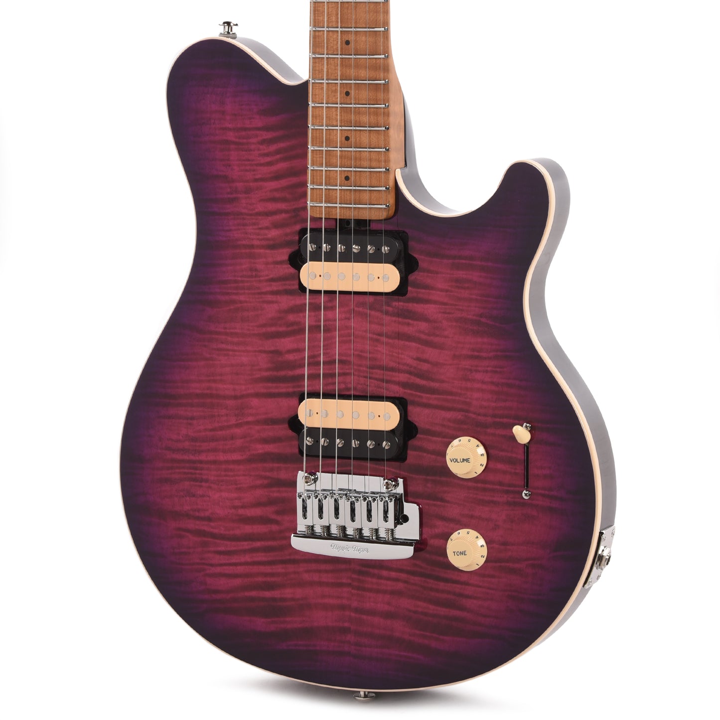 Music Man Axis Super Sport Olallieberry Flame Top Electric Guitars / Solid Body