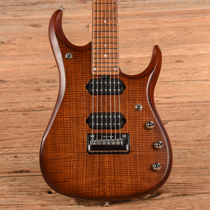 Music Man BFR JP15 7-String Sahara Burst Flame 2015 Electric Guitars / Solid Body