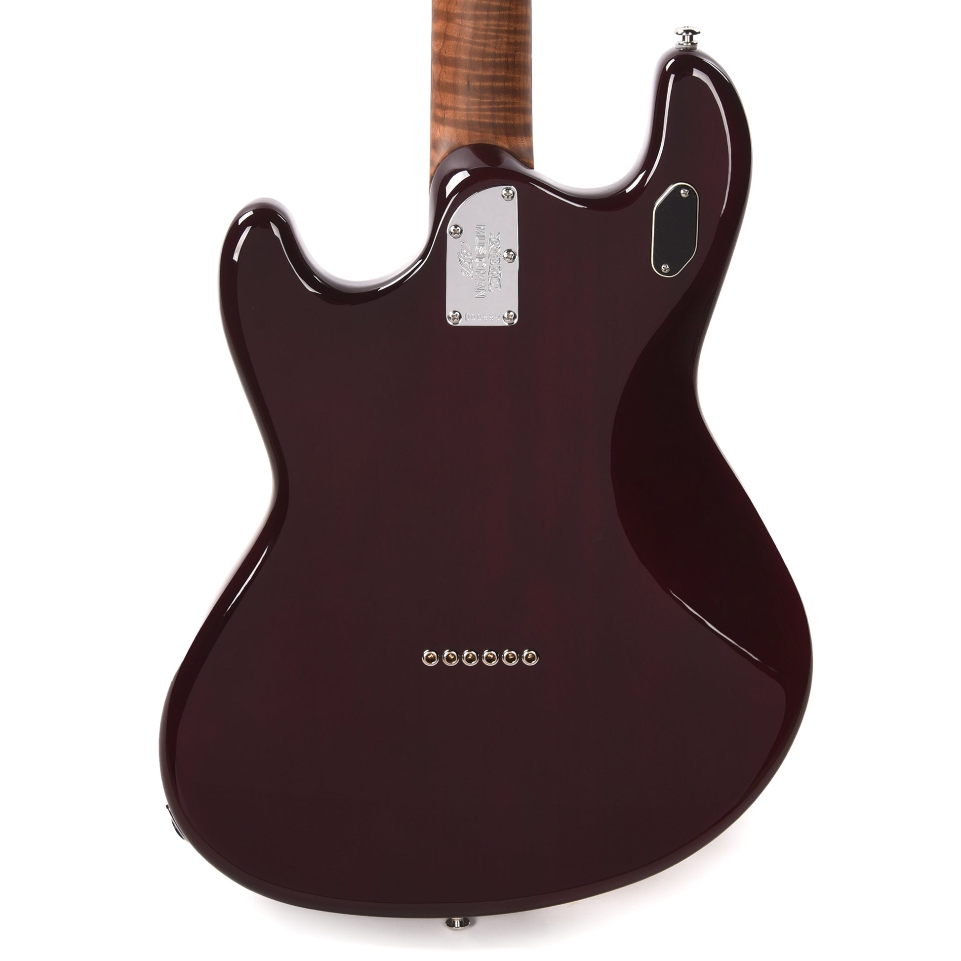 Music Man BFR StingRay Baritone Guitar Translucent Oxblood Electric Guitars / Solid Body