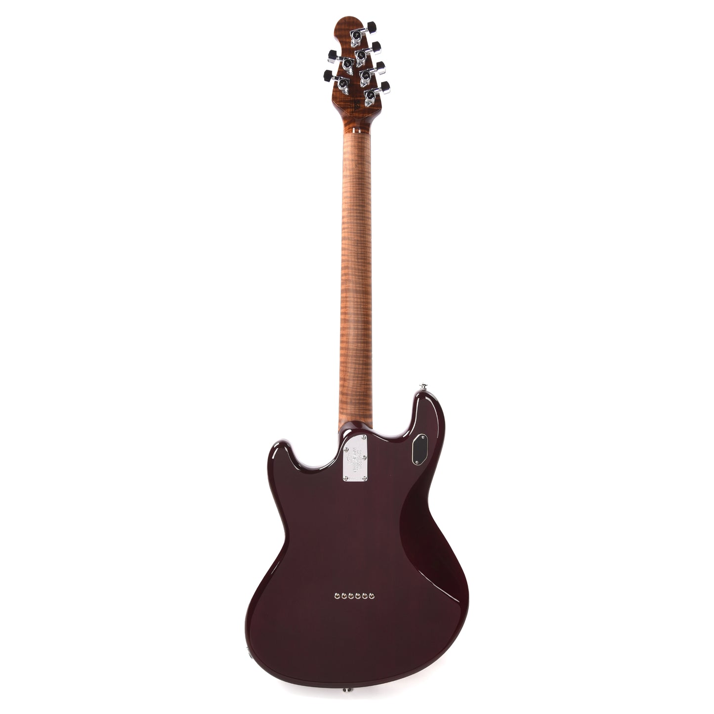 Music Man BFR StingRay Baritone Guitar Translucent Oxblood Electric Guitars / Solid Body