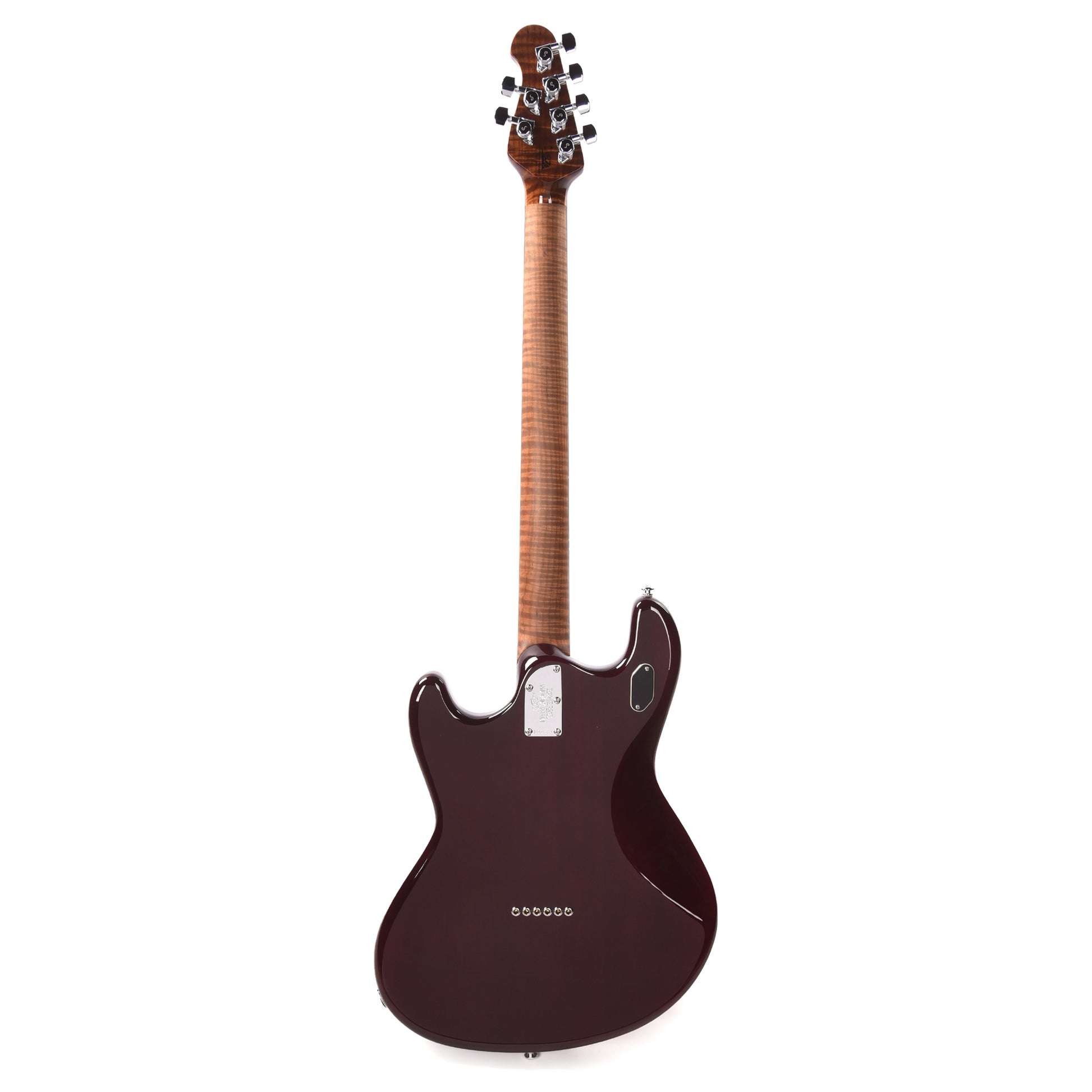 Music Man BFR StingRay Baritone Guitar Translucent Oxblood Electric Guitars / Solid Body