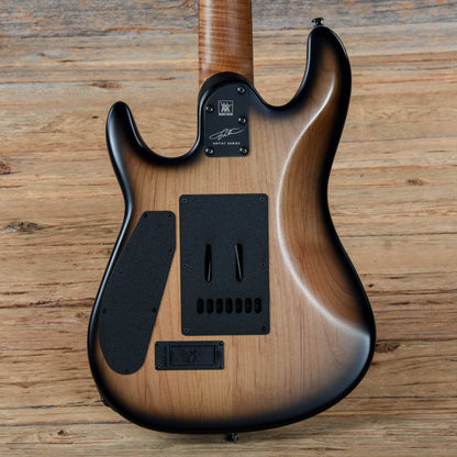 Music Man Jason Richardson Signature Cutlass 7 Natural Buckeye Burl / Black Burst 2020 Electric Guitars / Solid Body
