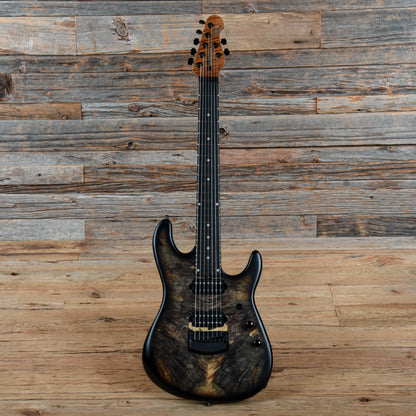 Music Man Jason Richardson Signature Cutlass 7 Natural Buckeye Burl / Black Burst 2020 Electric Guitars / Solid Body