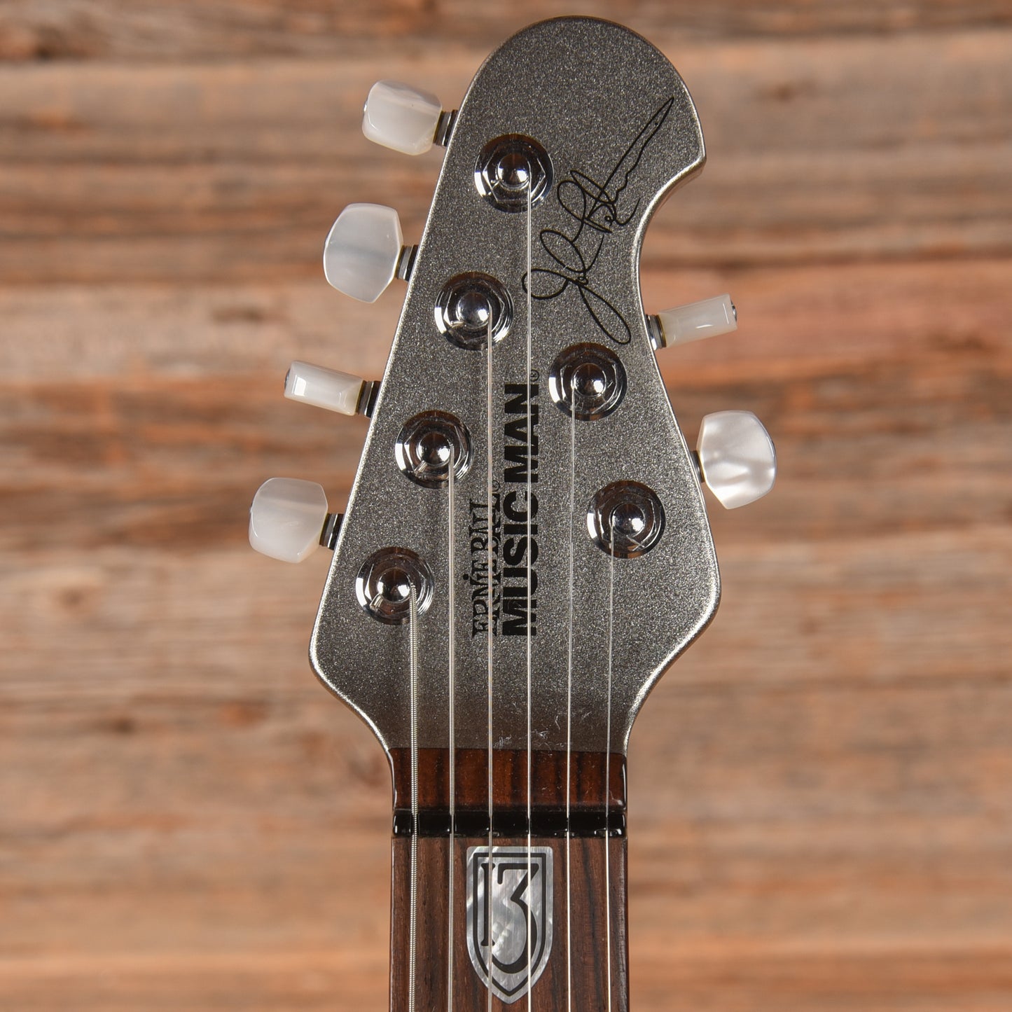 Music Man John Petrucci JP13-6 Platinum Silver 2013 Electric Guitars / Solid Body
