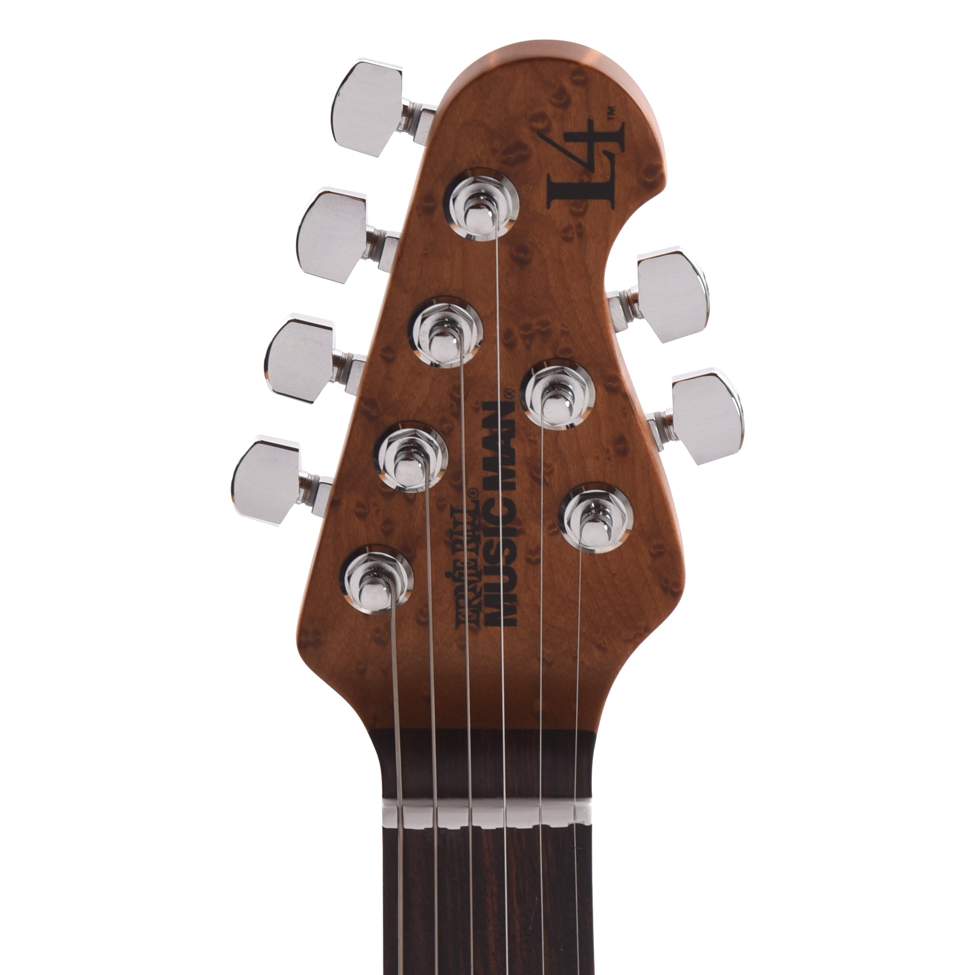 Music Man Luke 4 HH Black Sparkle w/ Roasted Figured Maple Neck Electric Guitars / Solid Body