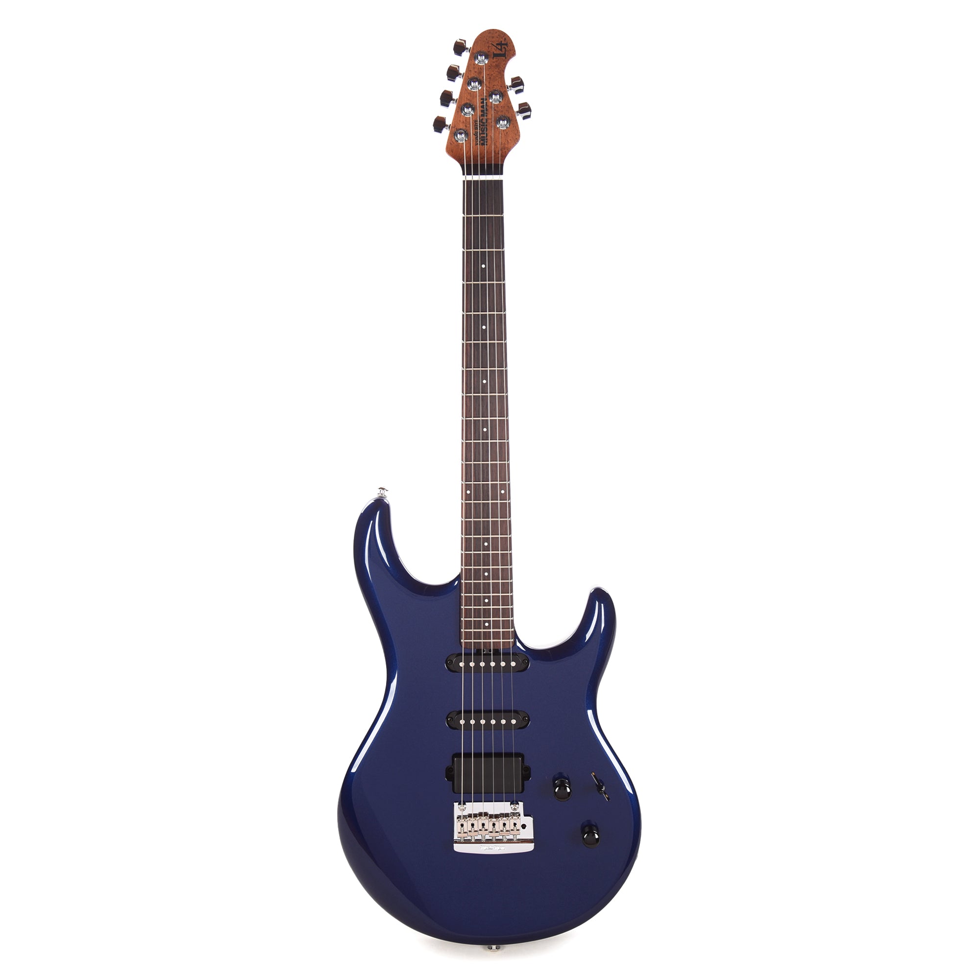 Music Man Luke 4 HSS Butane Blue w/ Roasted Figured Maple Neck Electric Guitars / Solid Body