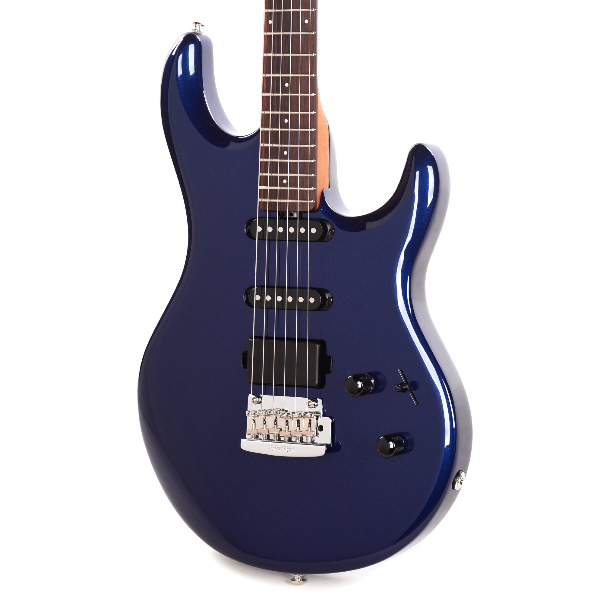 Music Man Luke 4 HSS Butane Blue w/ Roasted Figured Maple Neck Electric Guitars / Solid Body