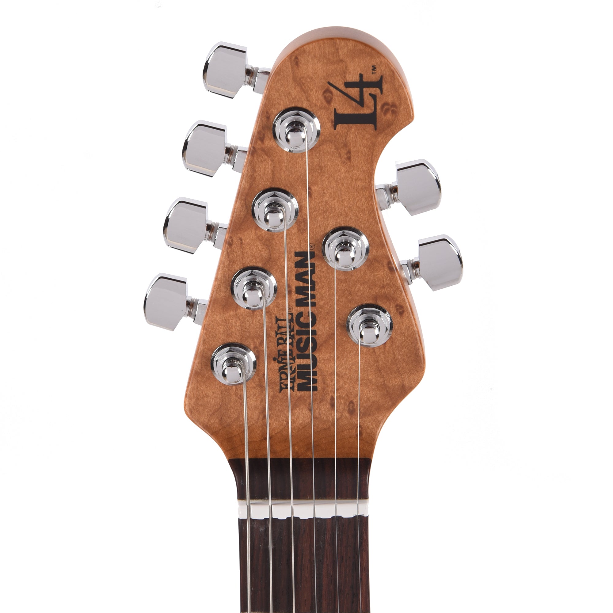 Music Man Luke 4 Maple Top HH Blue Flame w/Roasted Figured Maple Neck Electric Guitars / Solid Body