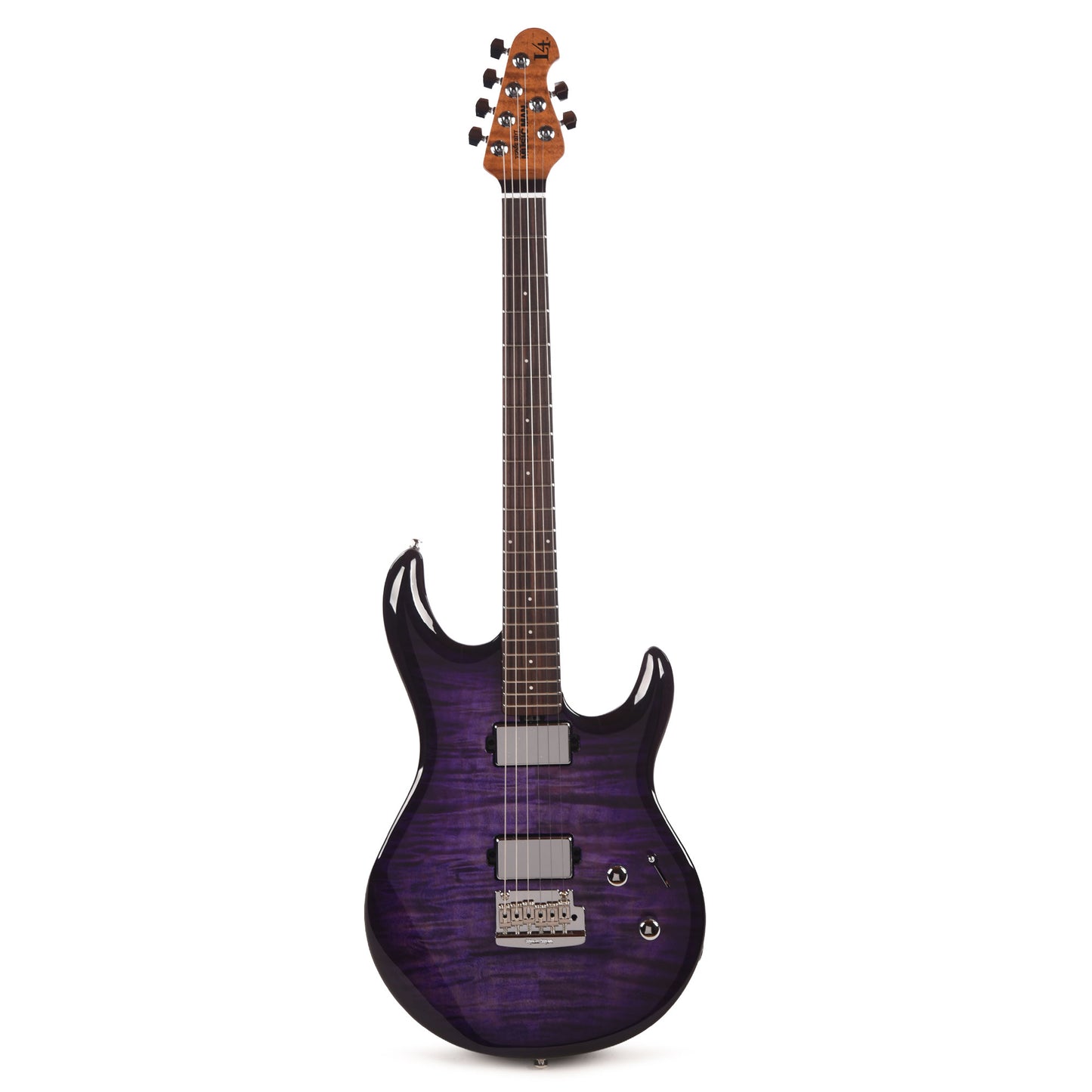 Music Man Luke 4 Maple Top HH Grape Slushie w/ Roasted Figured Maple Neck Electric Guitars / Solid Body
