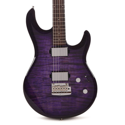 Music Man Luke 4 Maple Top HH Grape Slushie w/ Roasted Figured Maple Neck Electric Guitars / Solid Body