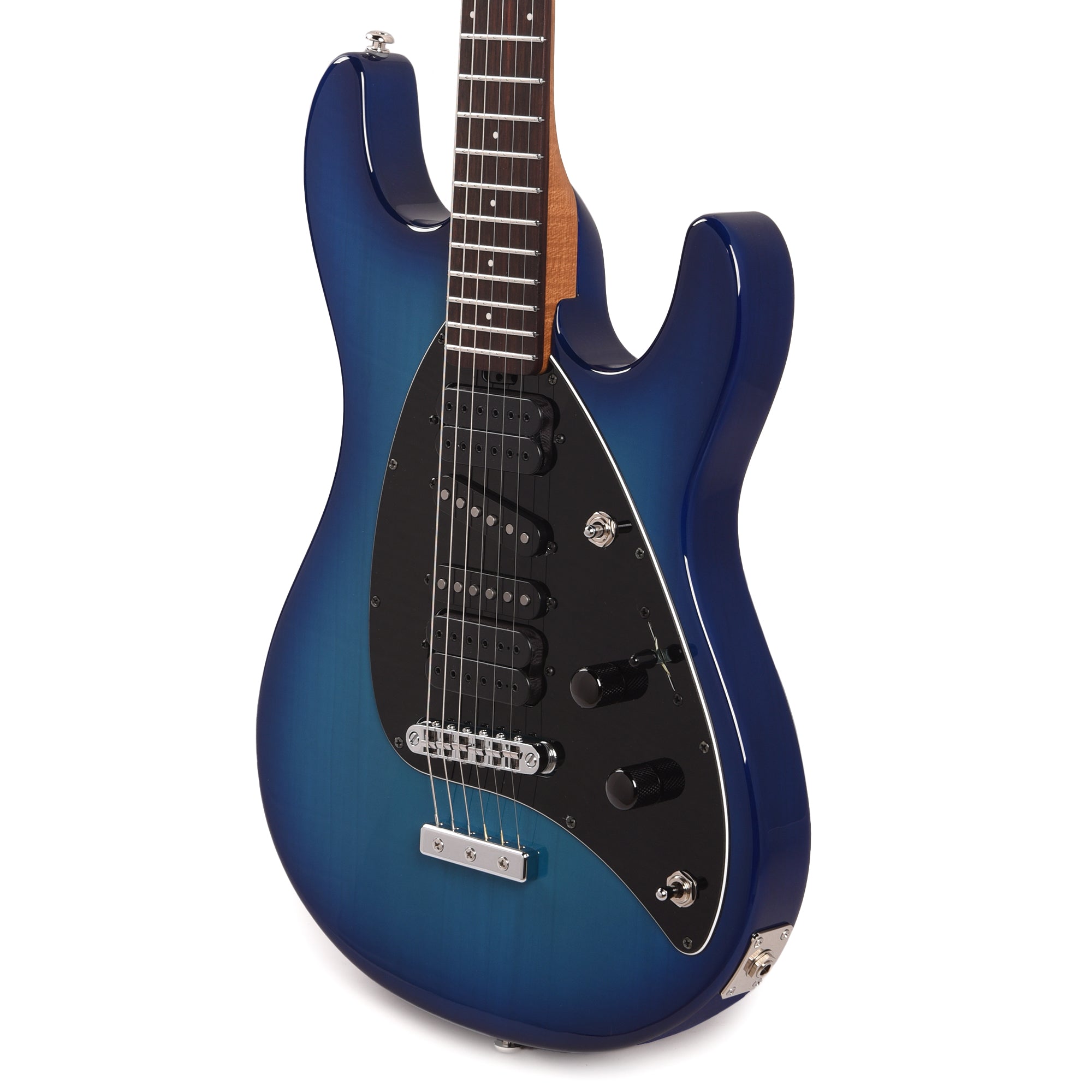 Music Man Steve Morse Standard Morse Blue Burst Electric Guitars / Solid Body