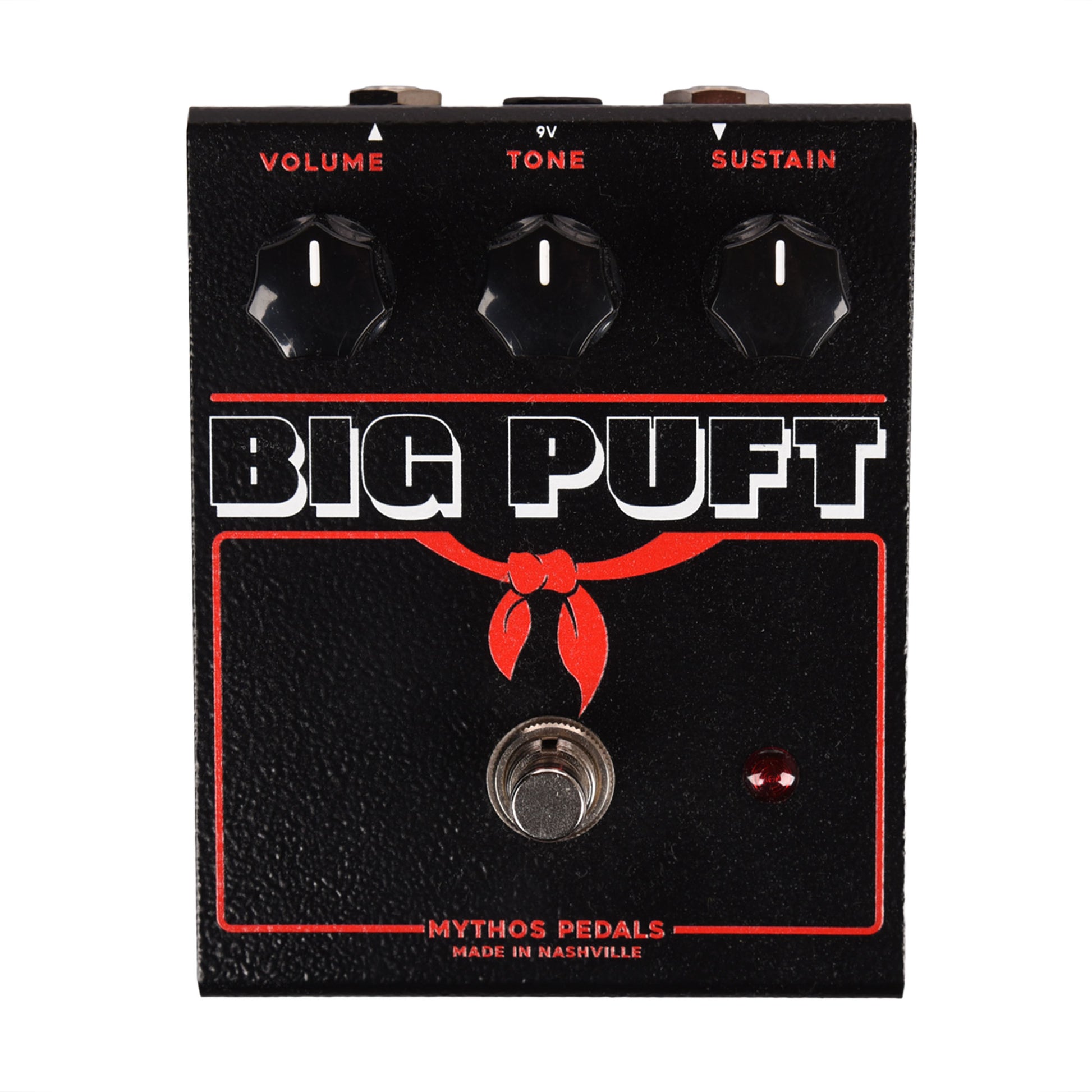 mythos guitar pedals Mythos Big Puft Fuzz Pedal Black/Red – Chicago Music Exchange
