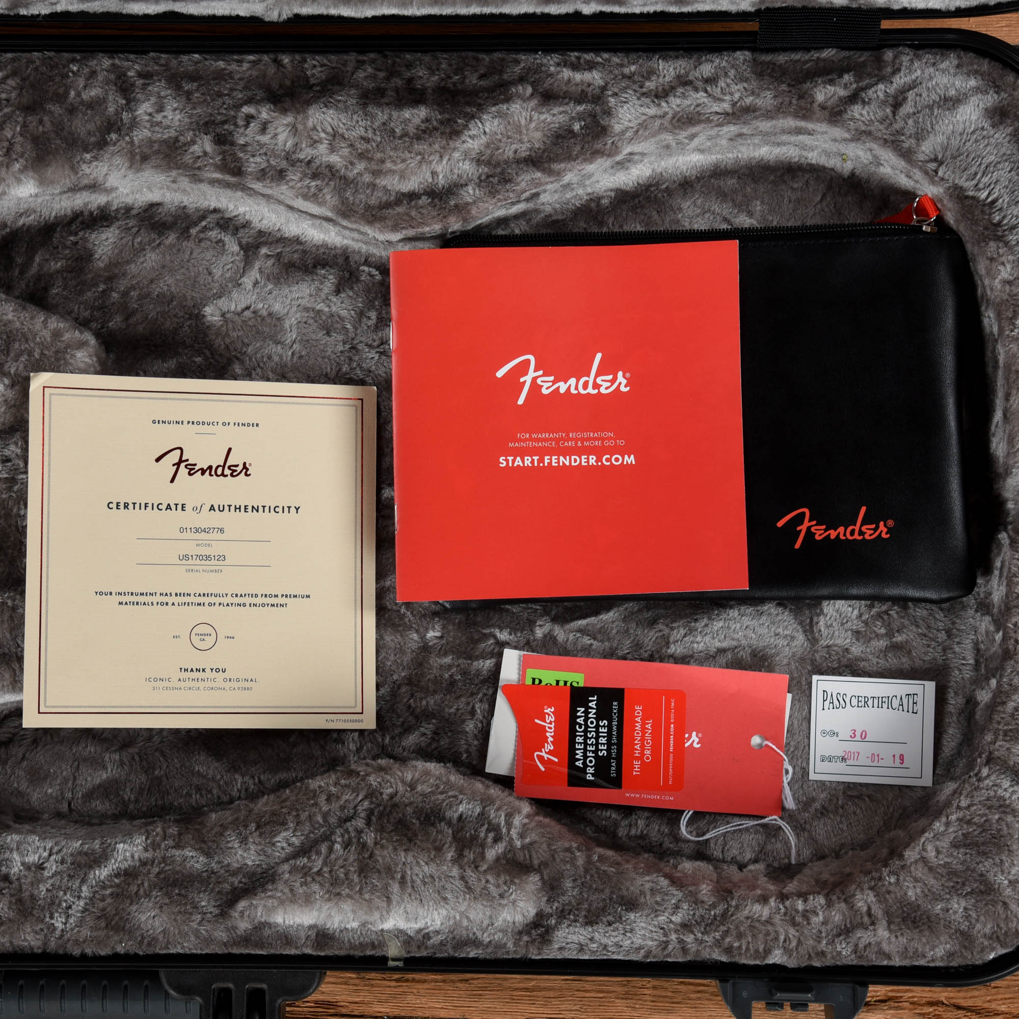 Fender American Professional Stratocaster HSS ShawBucker Antique Olive 2017