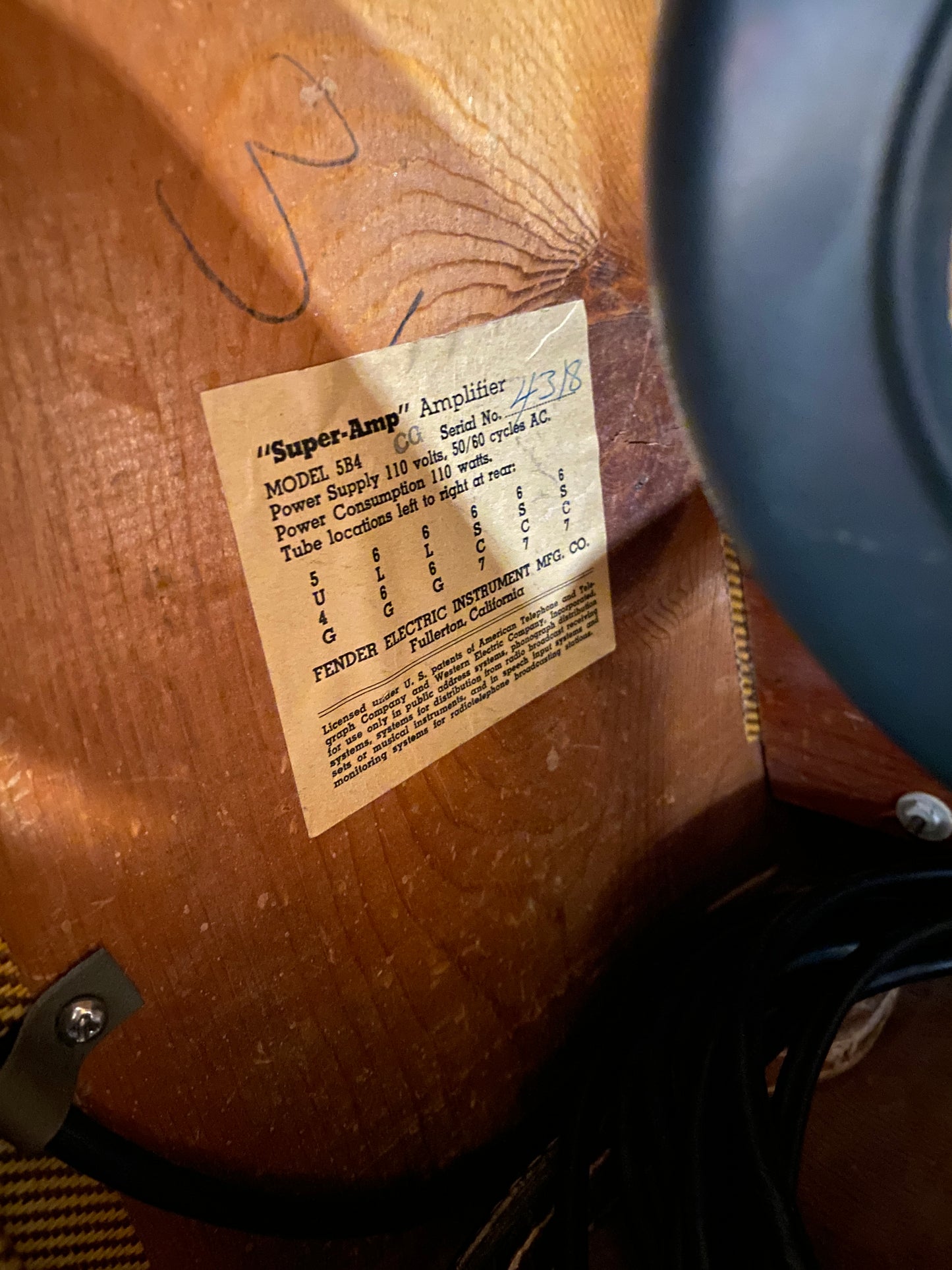 Fender Super Amplifier  1953