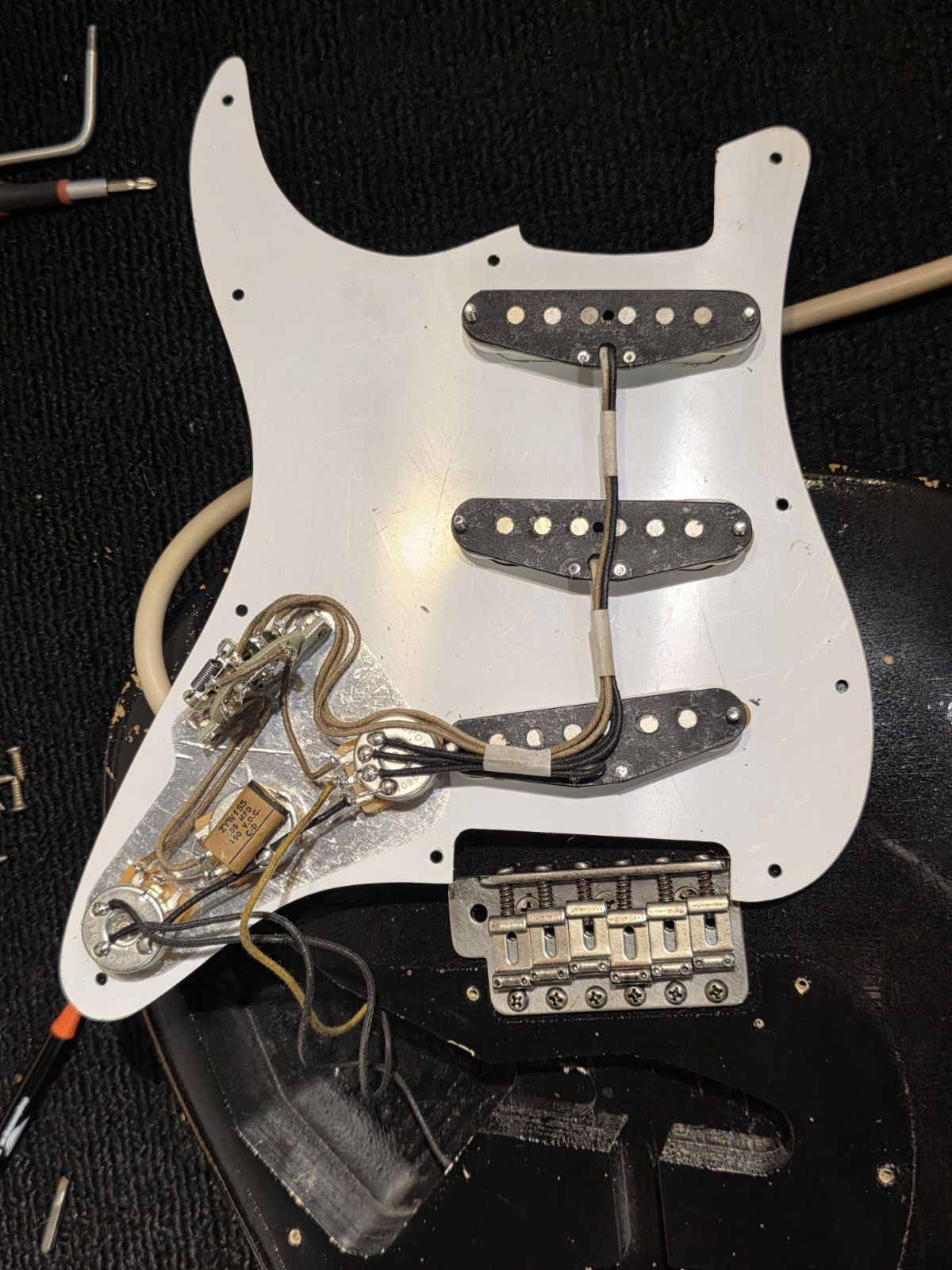 Nacho Baños Strat Black Electric Guitars