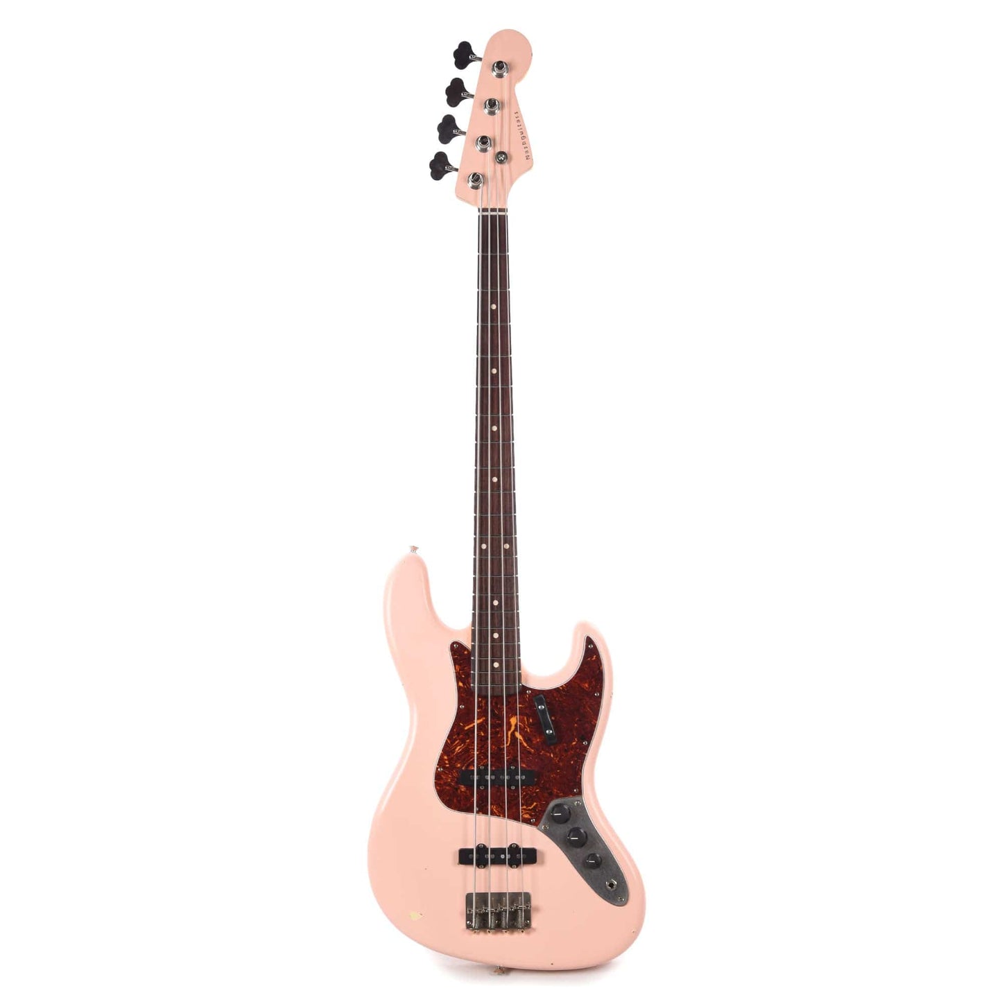 Nash JB-63 Shell Pink Light Relic w/4-Ply Tortoise Pickguard, Matching Headstock, & Lollar Pickups Bass Guitars / 4-String