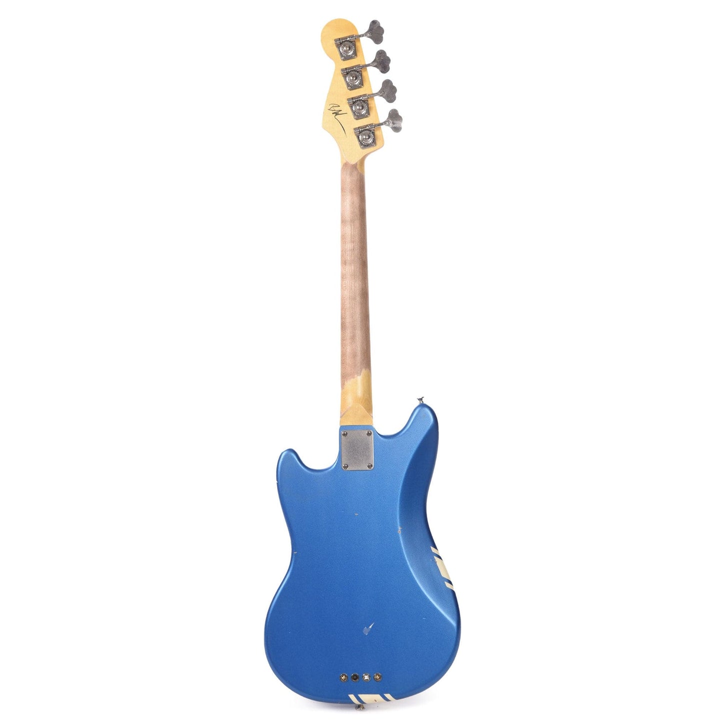 Nash MB-63 Lake Placid Blue Competition Stripe Light Relic w/Matching Headstock, 3-Ply Pearloid Pickguard, & Lollar Pickups Bass Guitars / 4-String