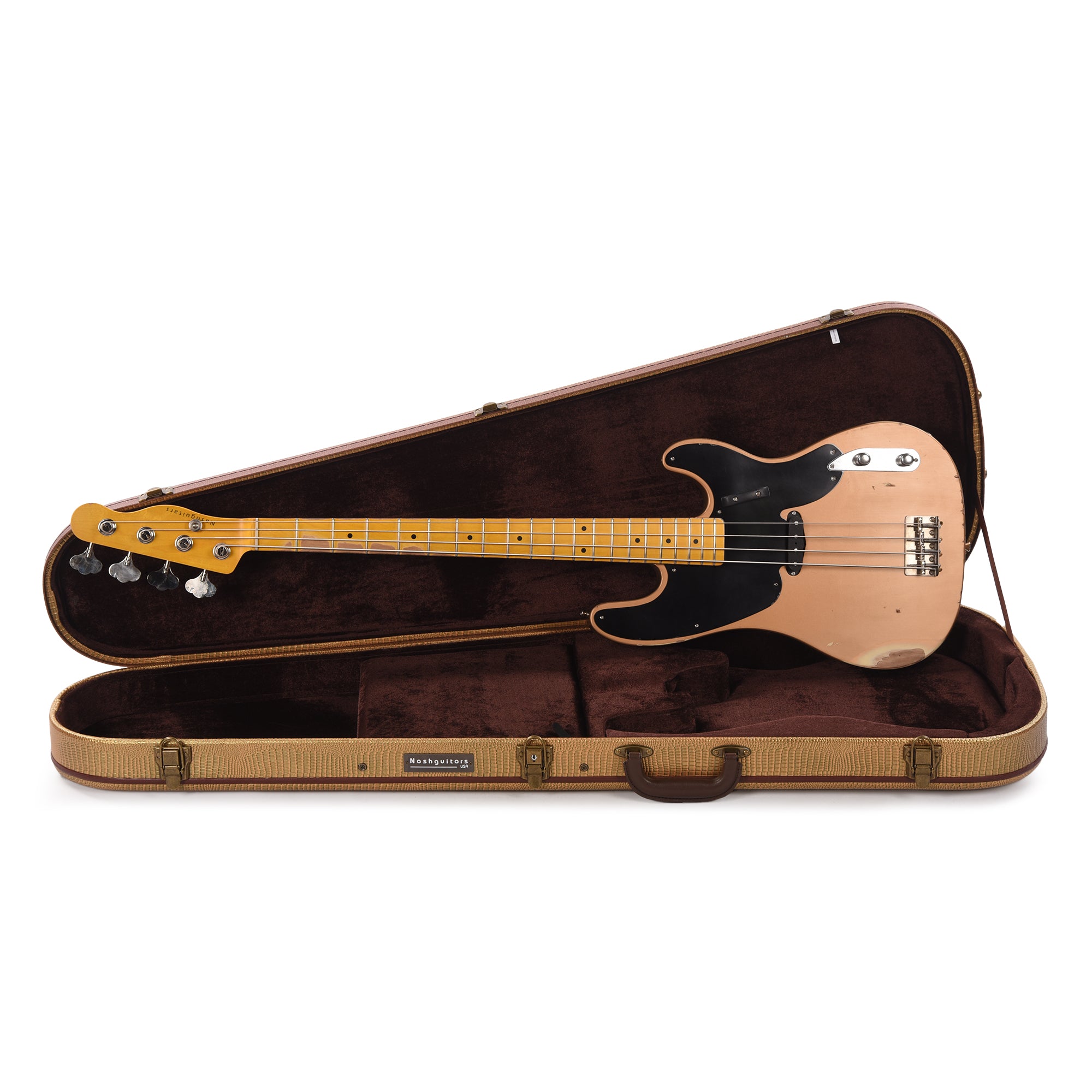 Nash PB-52 Ash Goldtop Gold Medium Relic Bass Guitars / 4-String