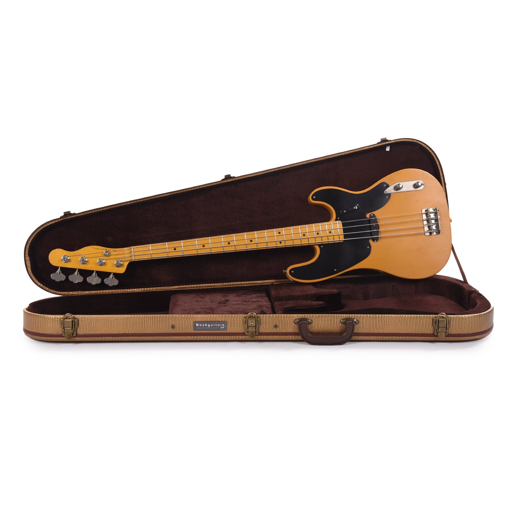 Nash PB-52 Butterscotch Blonde Light Relic w/1-Ply Black Pickguard & Lollar Pickup Bass Guitars / 4-String
