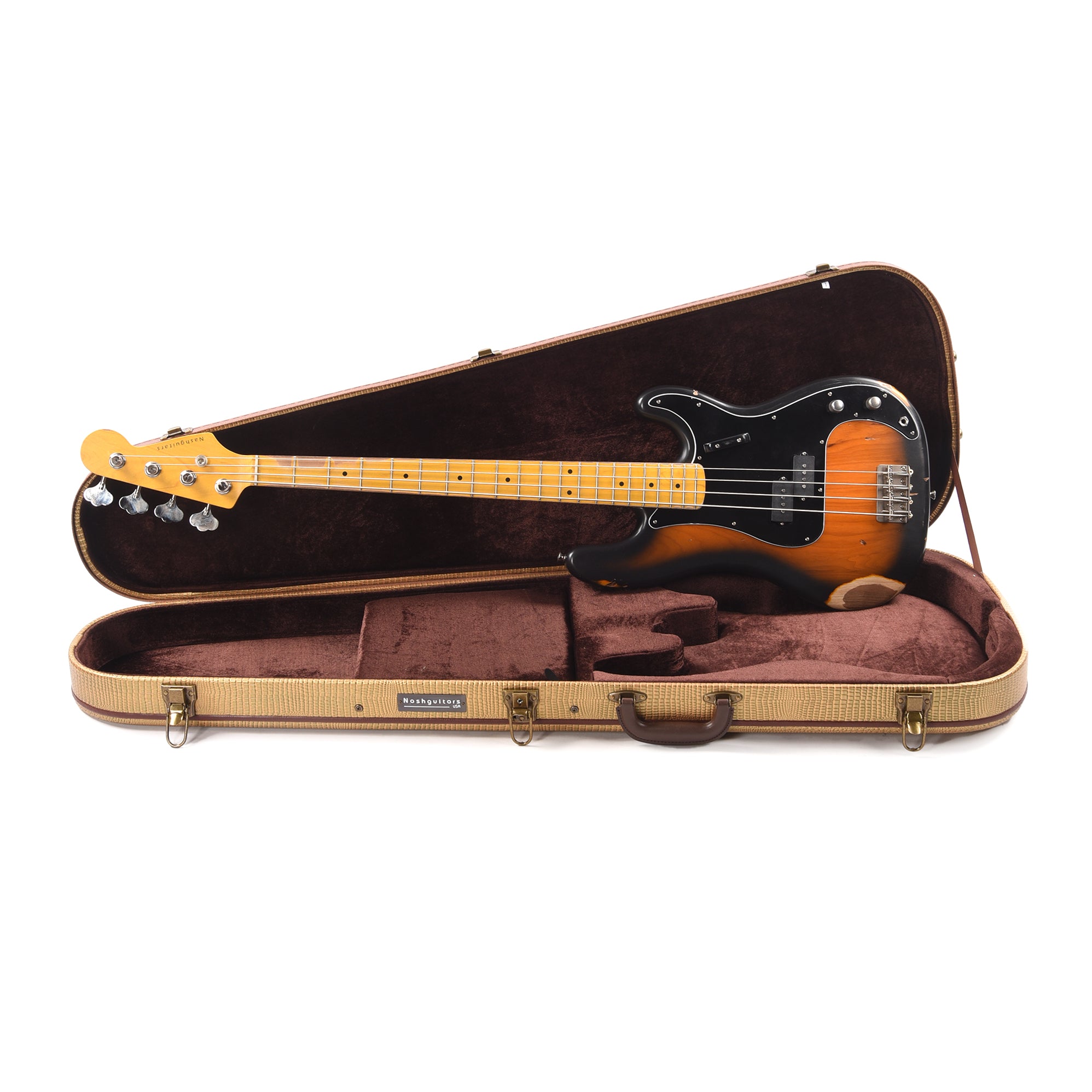 Nash PB-57 Ash 2 Tone Burst Medium Relic Bass Guitars / 4-String