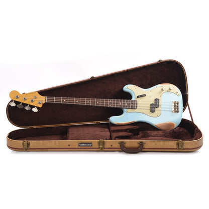 Nash PB-63 Sonic Blue Heavy Relic Bass Guitars / 4-String