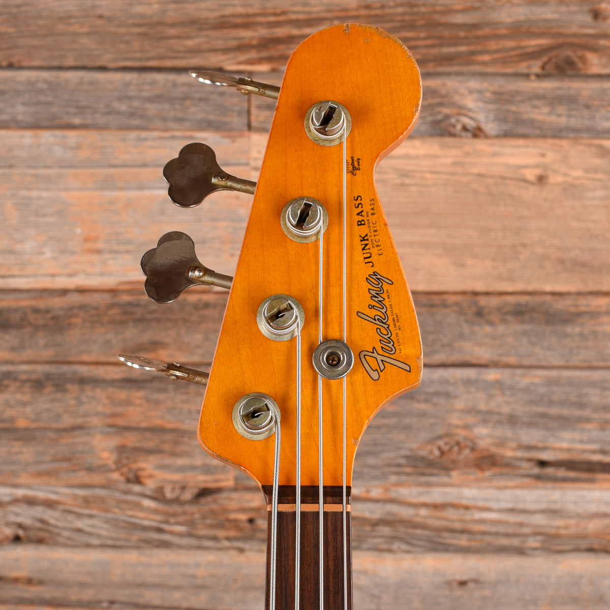 Nash Jazz Bass (Dual-Output Conversion, Custom Decal) Sunburst 2007 Bass Guitars