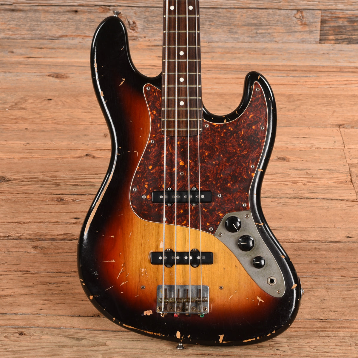 Nash Jazz Bass (Dual-Output Conversion, Custom Decal) Sunburst 2007 Bass Guitars