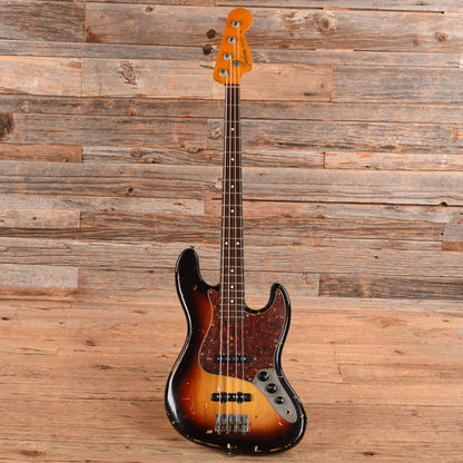 Nash Jazz Bass (Dual-Output Conversion, Custom Decal) Sunburst 2007 Bass Guitars